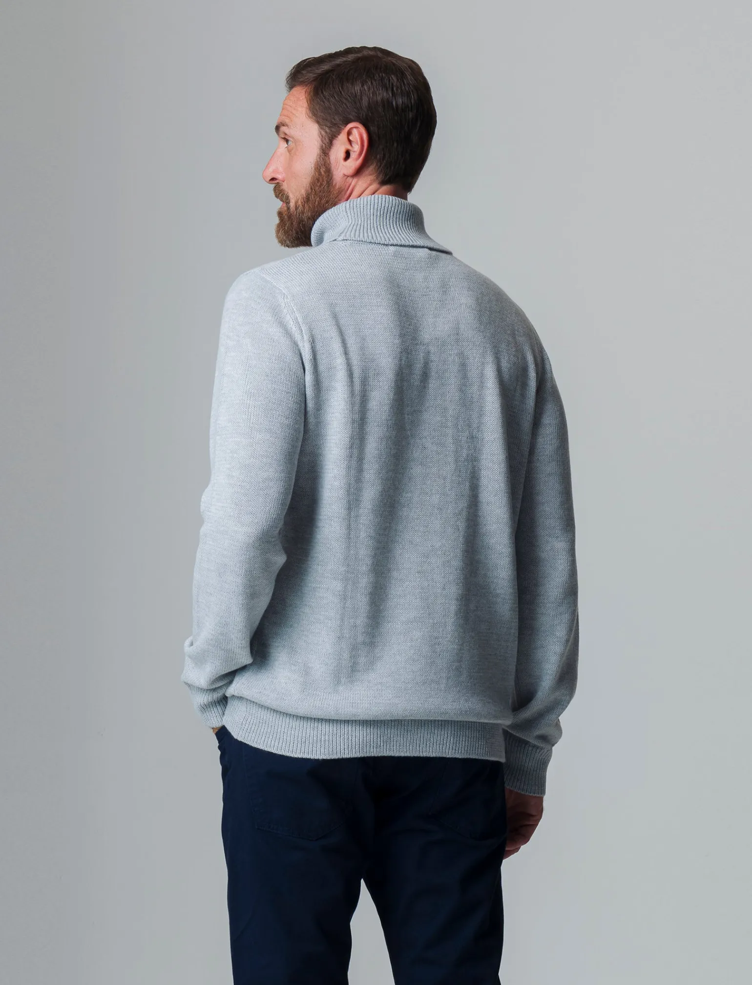 Uomo Piazza Italia Maglieria<Maglia regular fit dolcevita in filato premium effetto lana - chiaro mel.