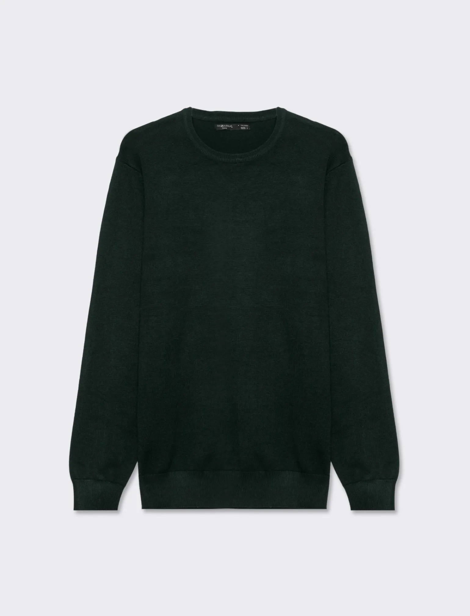Uomo Piazza Italia Maglieria<Maglia regular fit girocollo in misto viscosa - scuro