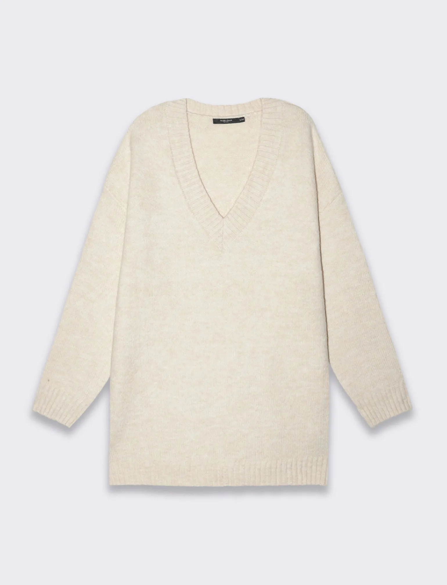 Donna Piazza Italia Donna | Maglieria<Maglia scollo a v con maniche lunghe e vestibiilità confort - Avorio