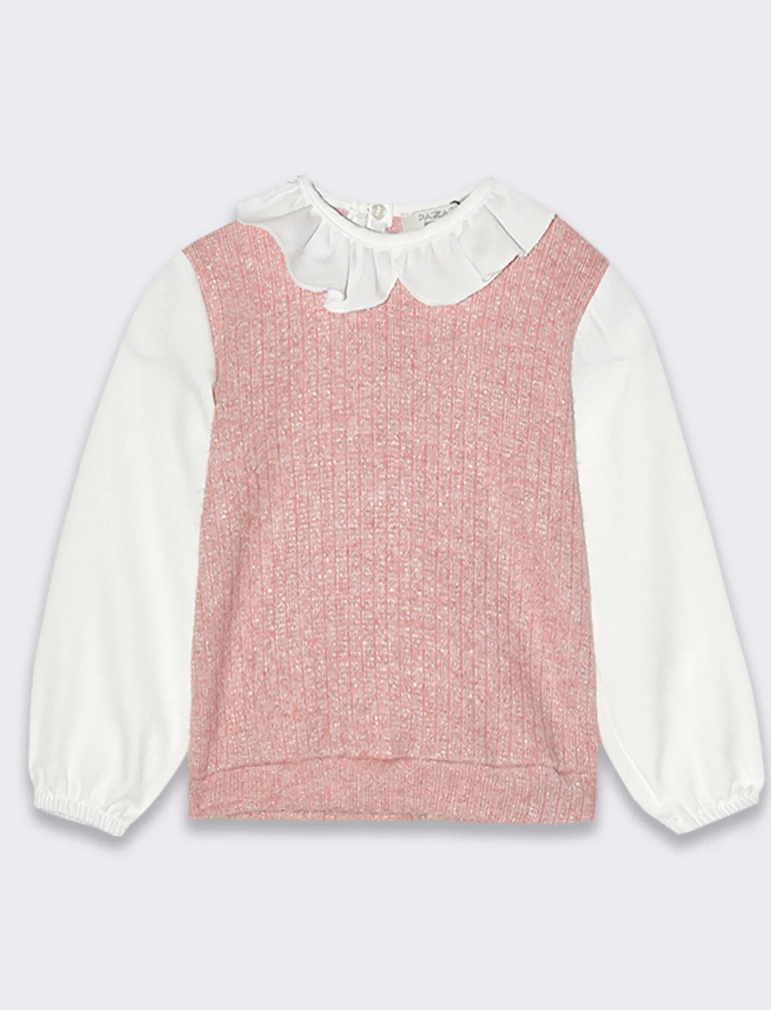 Piazza Italia Neonata<Maglia tessuti combinati - Rosa