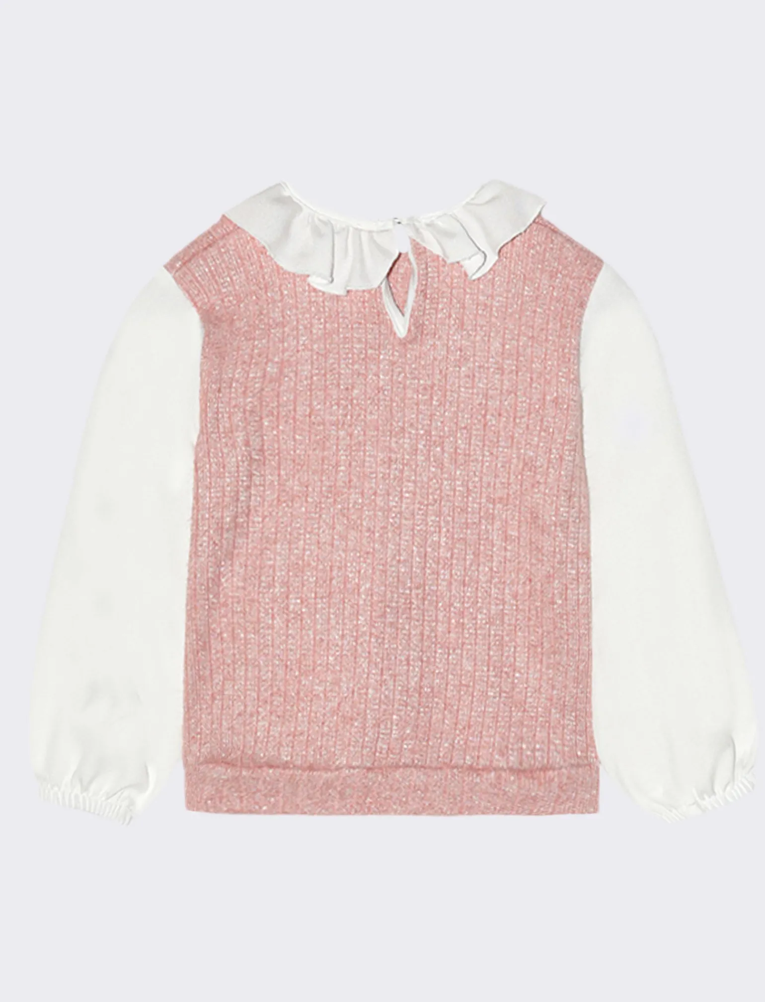 Piazza Italia Neonata<Maglia tessuti combinati - Rosa
