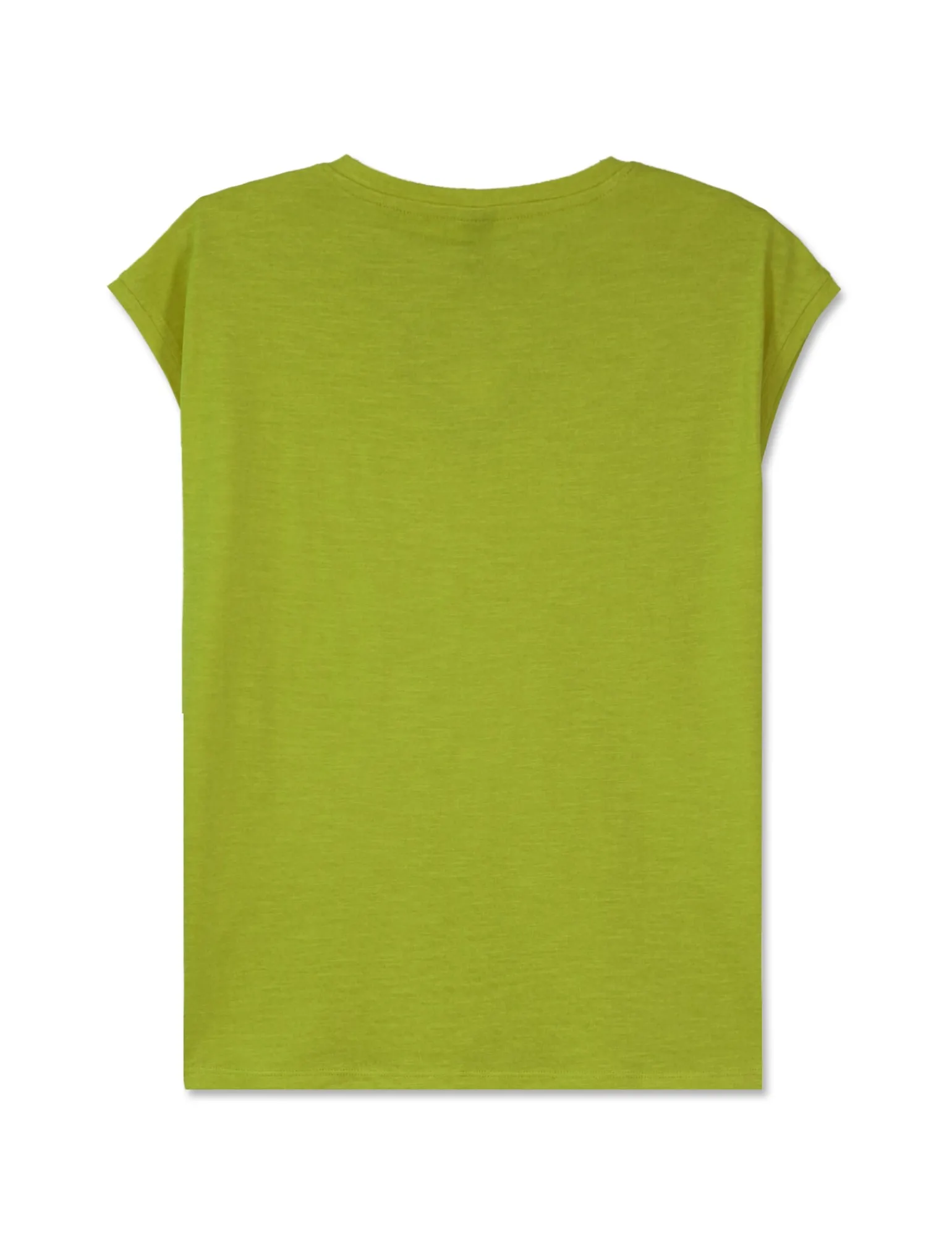 Donna Piazza Italia Donna | T-Shirt E Top<Maglietta mezza manica in tessuto slub di cotone scollo a V - pistacchio