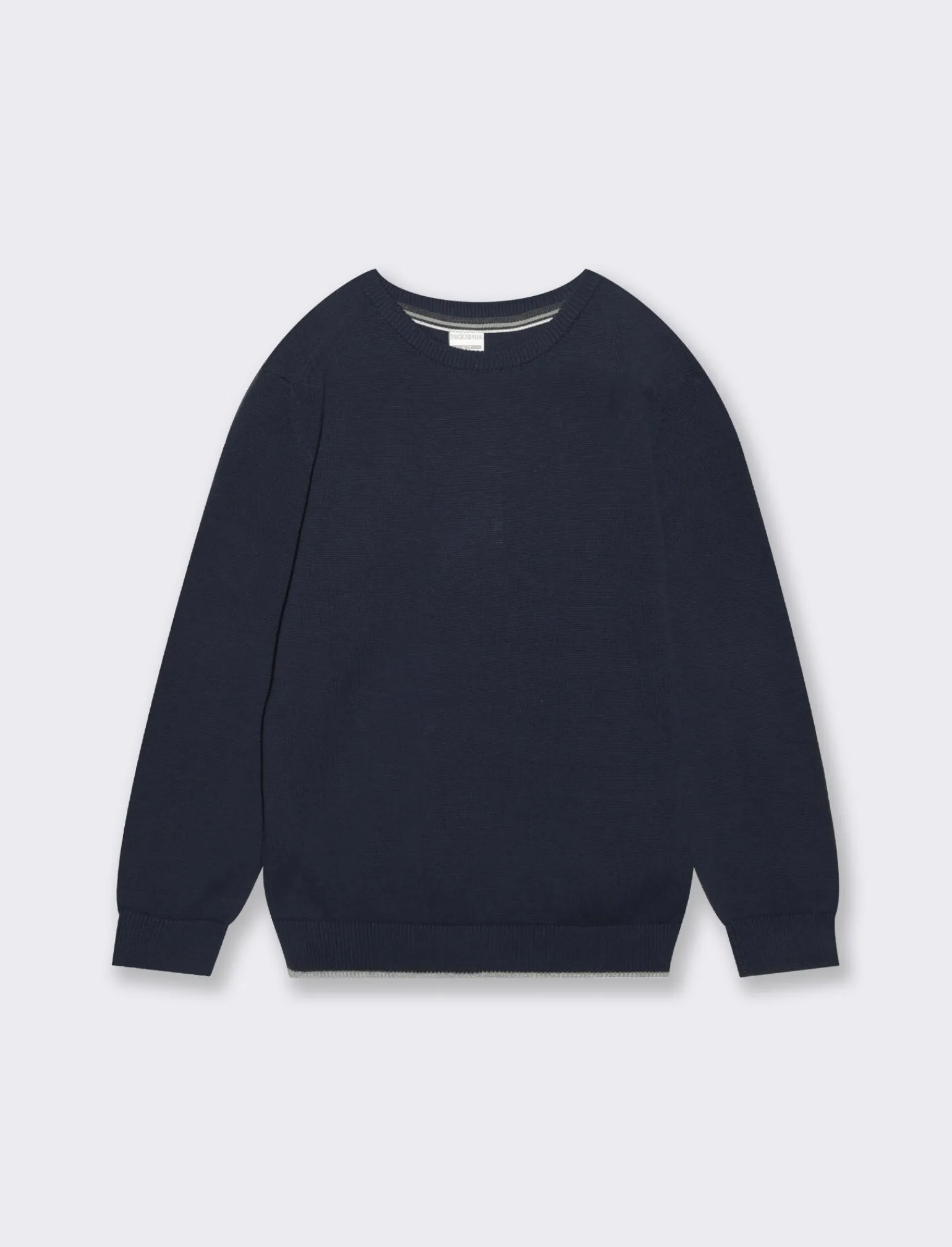 Bambino Piazza Italia Bambino | Maglieria<Maglioncino tinta unita girocollo con ricamo frontale. Disponibile in diverse varianti colore -