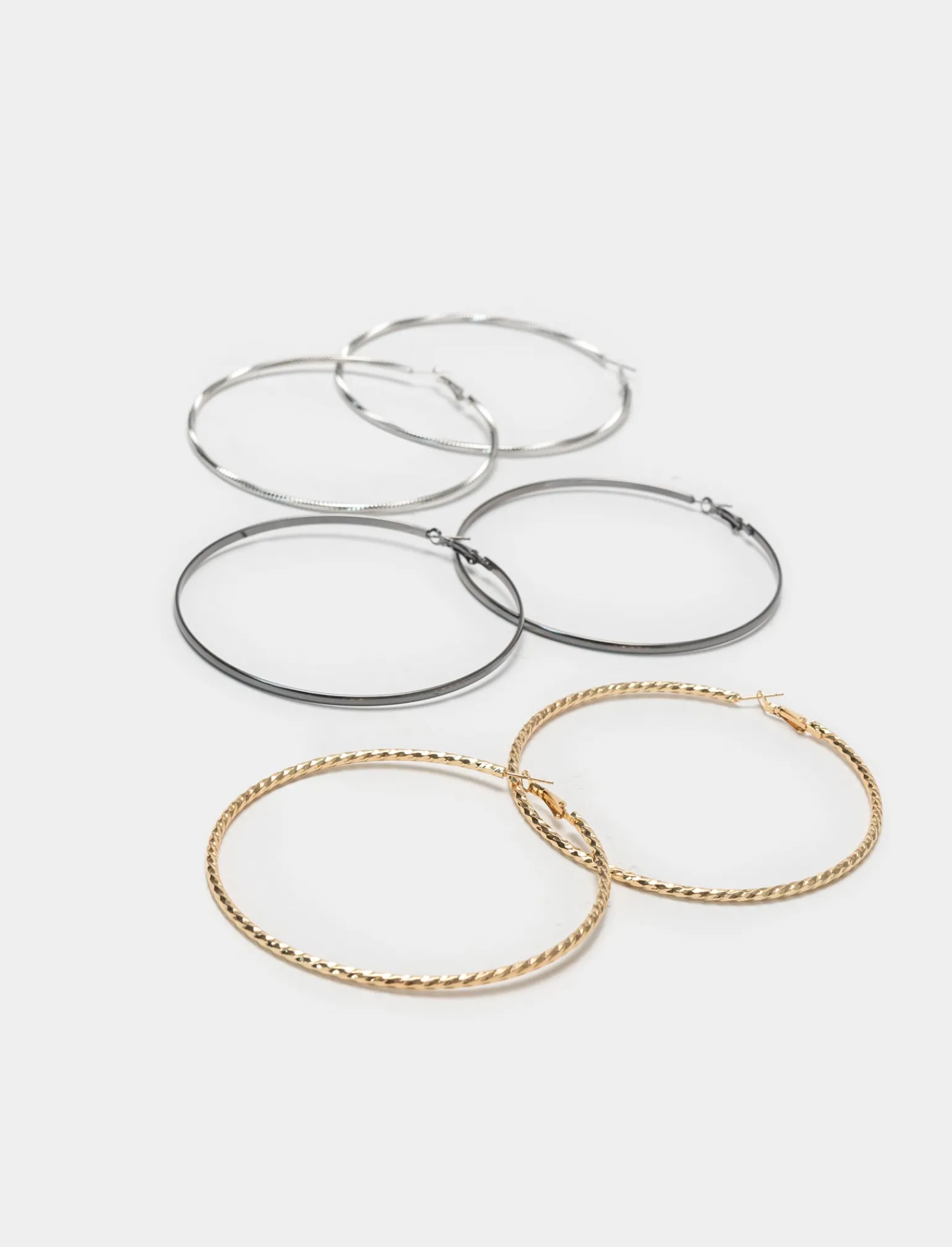 Donna Piazza Italia Donna | Bigiotteria<Orecchini a cerchio da donna set 3 paia -