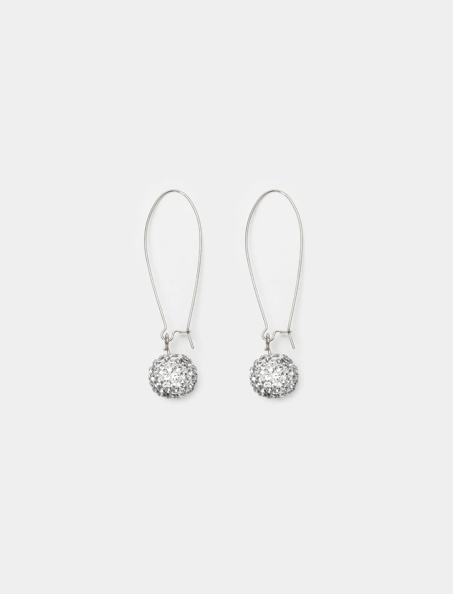 Donna Piazza Italia Bigiotteria<Orecchini da donna modello monachina con sfera in strass -