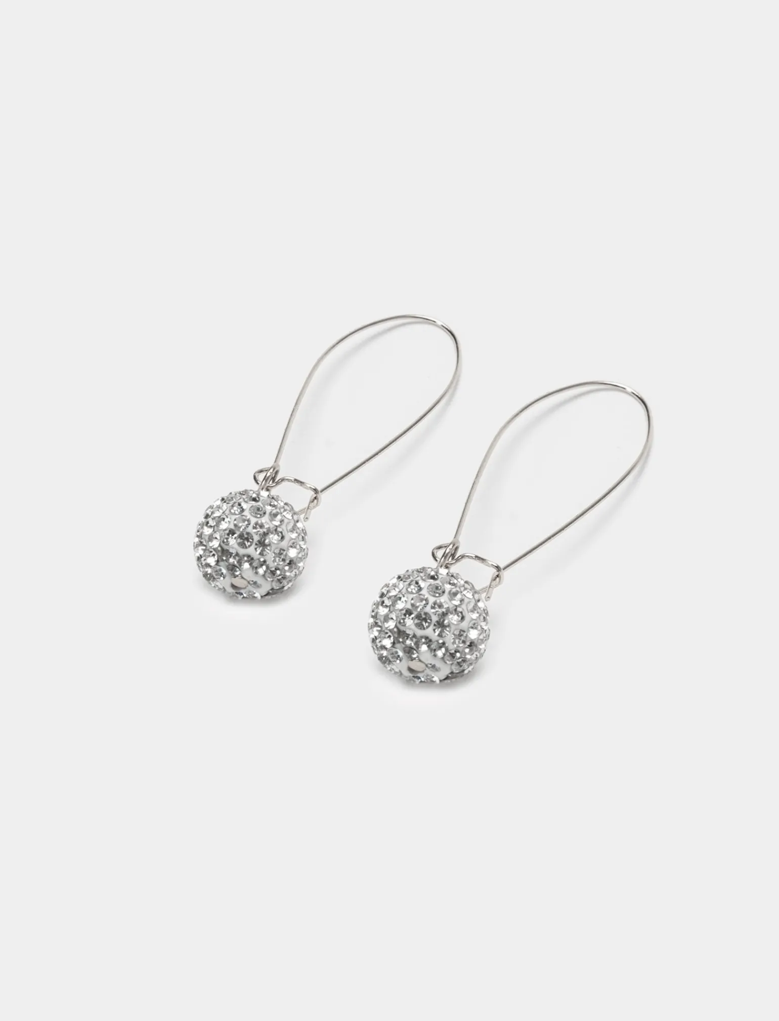 Donna Piazza Italia Bigiotteria<Orecchini da donna modello monachina con sfera in strass -