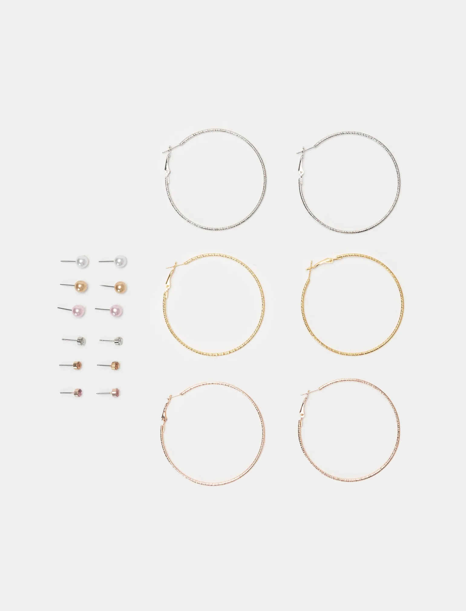 Donna Piazza Italia Donna | Bigiotteria<Orecchini da donna set 9 paia multicolor -