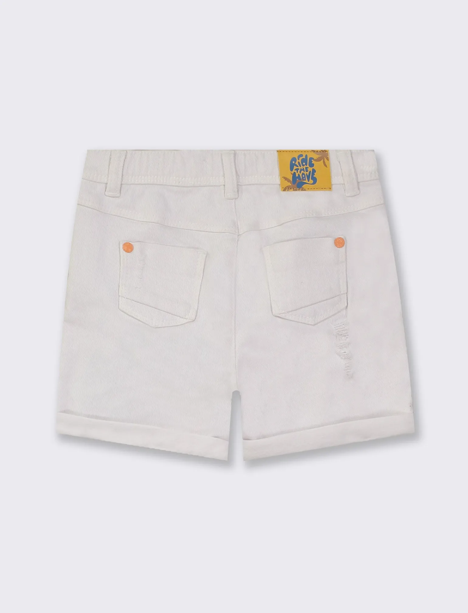 Piazza Italia Neonato<Pantaloncini con rotture e con ricami frontali -