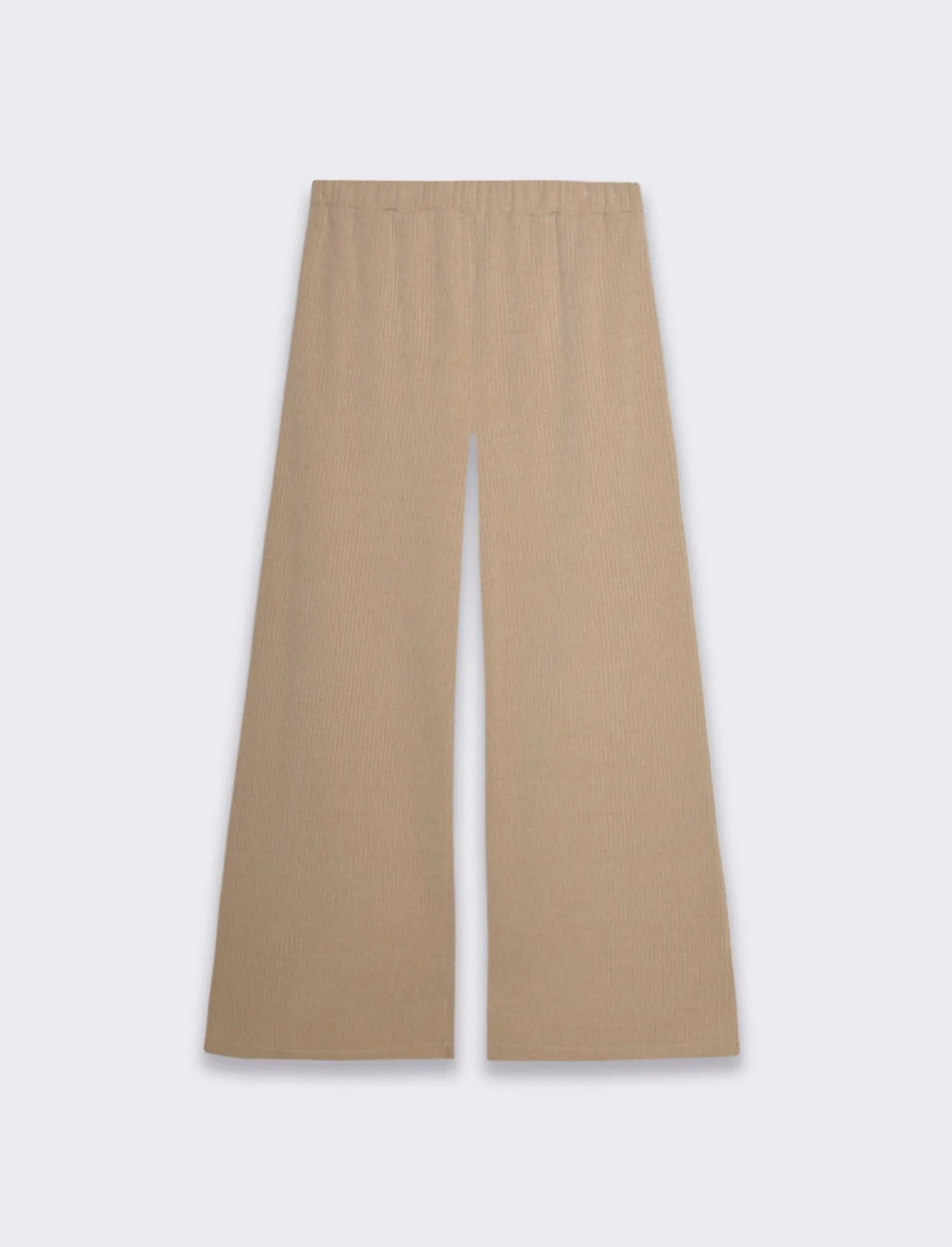 Donna Piazza Italia Donna | Pantaloni<Pantalone a coste in tessuto effetto velluto - panna