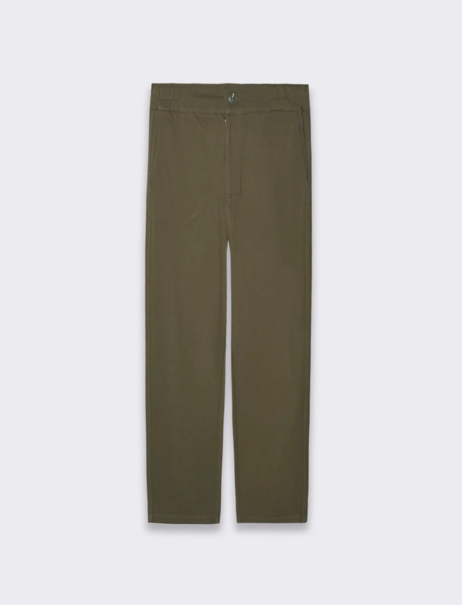 Donna Piazza Italia Donna | Pantaloni<Pantalone alla caviglia a vita alta ed elastico in vita vestibilità slim - Ve.milit.