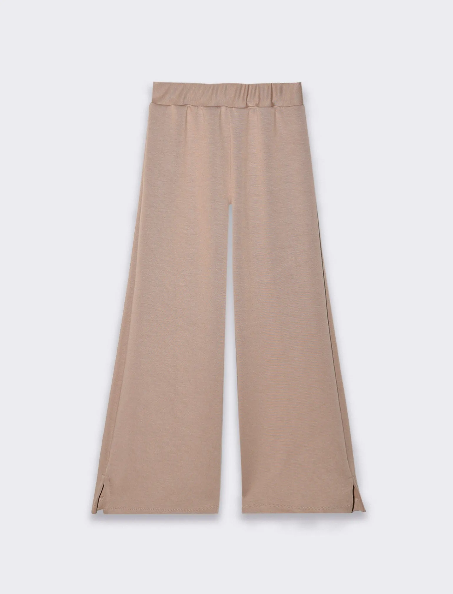 Piazza Italia Bambina | Leggings E Jogger<Pantalone ampio da bambina,tessuto bioelastico in cotone con culotte - biscotto