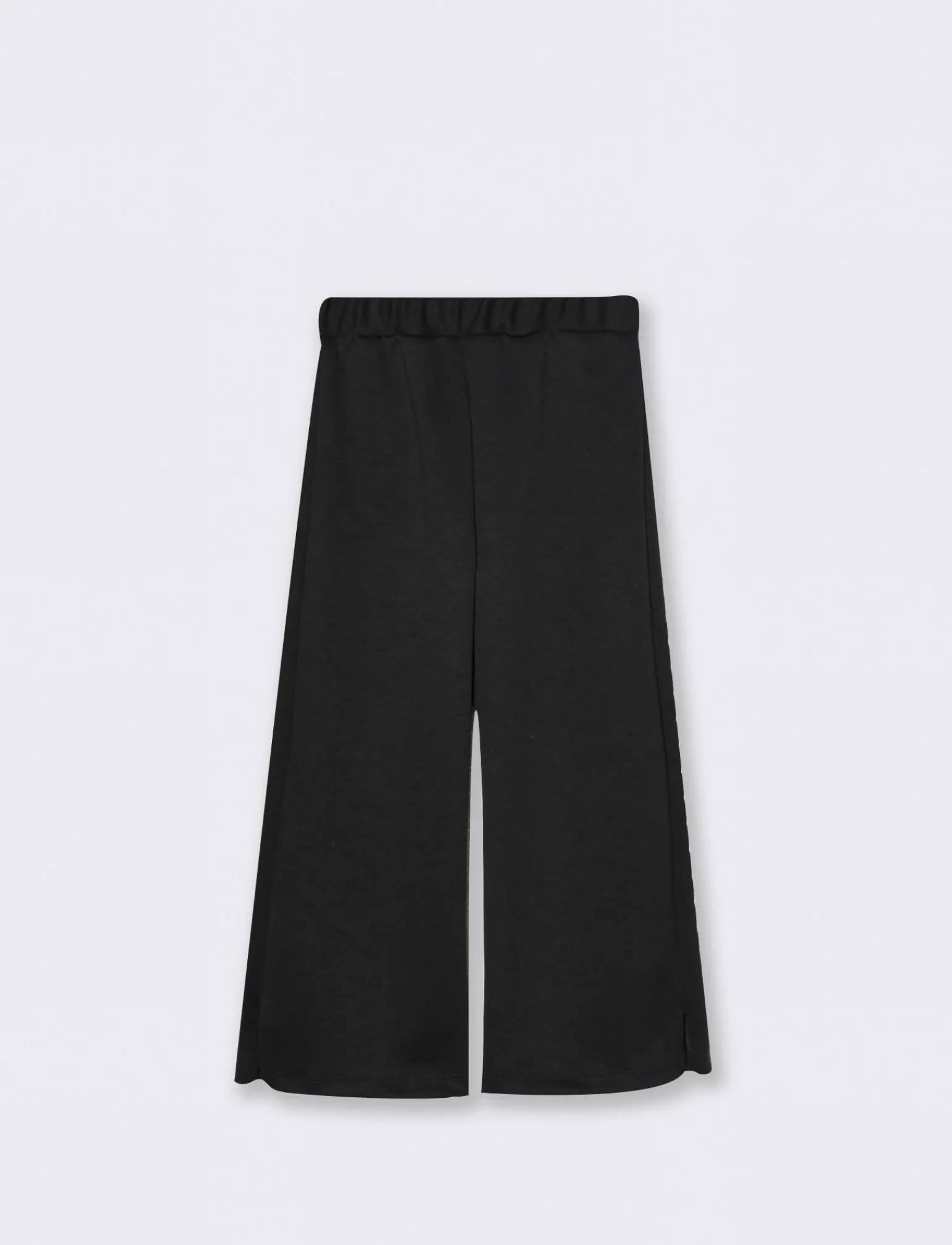 Piazza Italia Bambina | Leggings E Jogger<Pantalone ampio da bambina,tessuto bioelastico in cotone con culotte - Nero