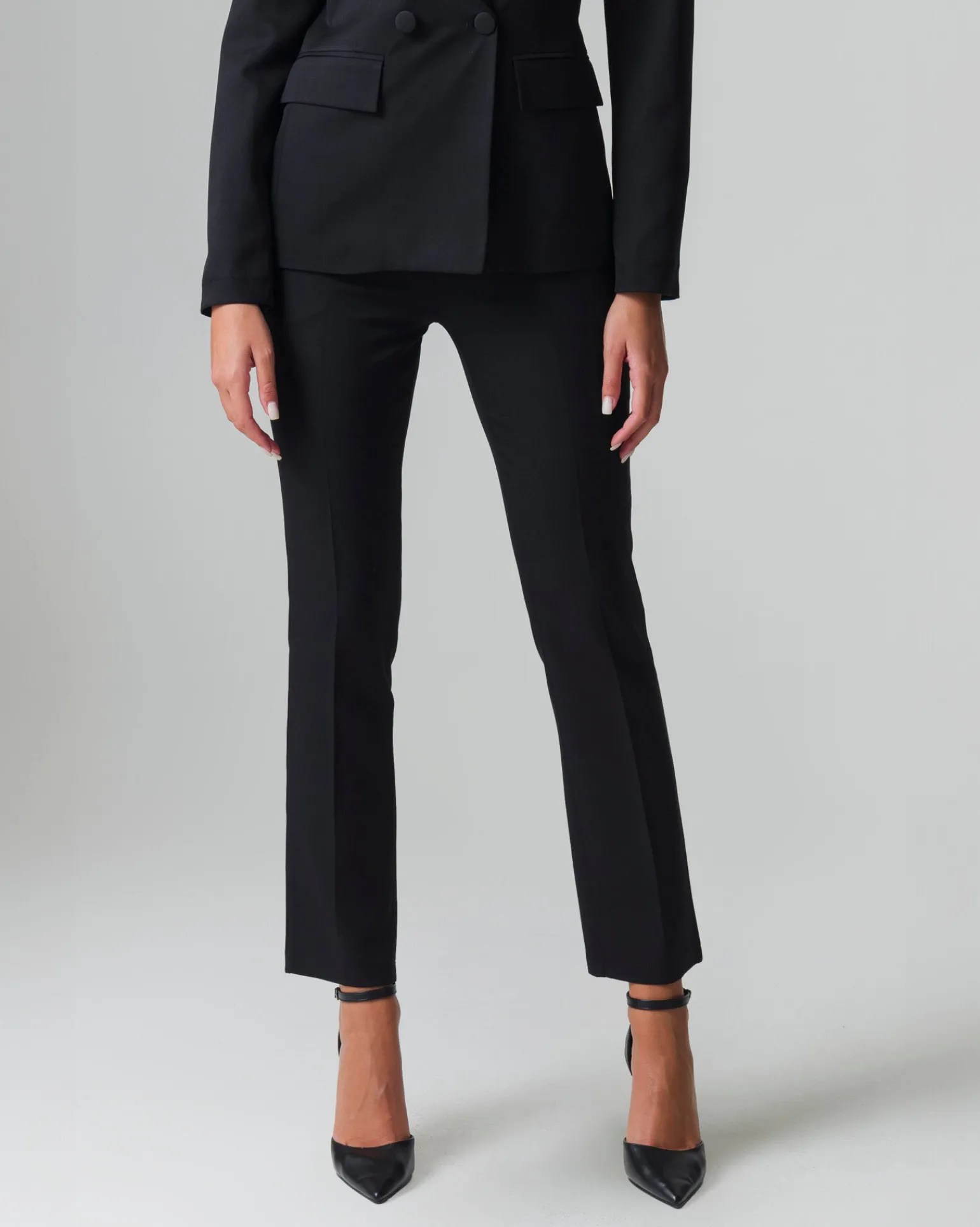 Donna Piazza Italia Donna | Pantaloni<Pantalone con chiusura a zip sul fianco slim fit -
