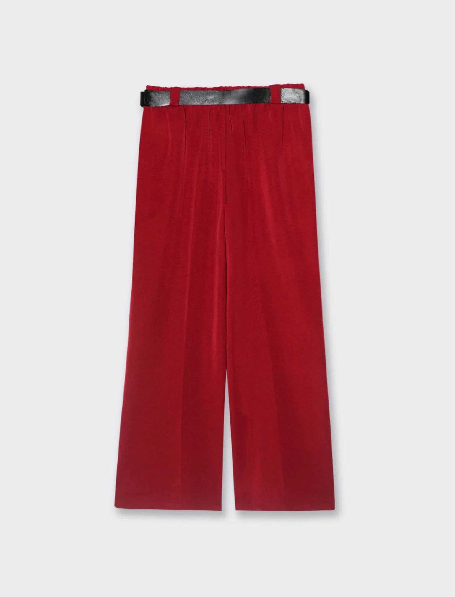 Donna Piazza Italia Pantaloni<Pantalone con cintura con elastico in vita - Vinaccia