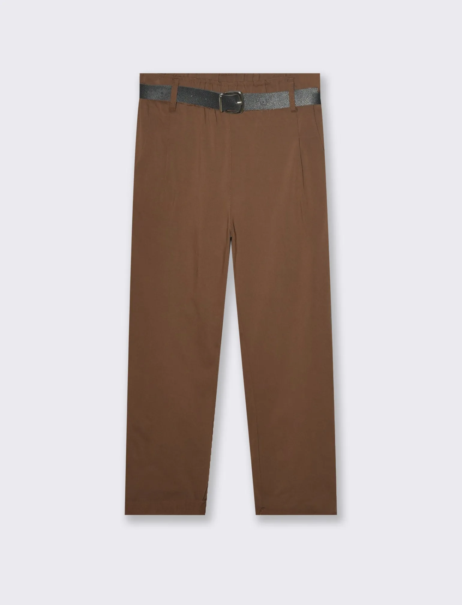 Donna Piazza Italia Donna | Pantaloni<Pantalone con cintura ed elastico in vita - tabacco