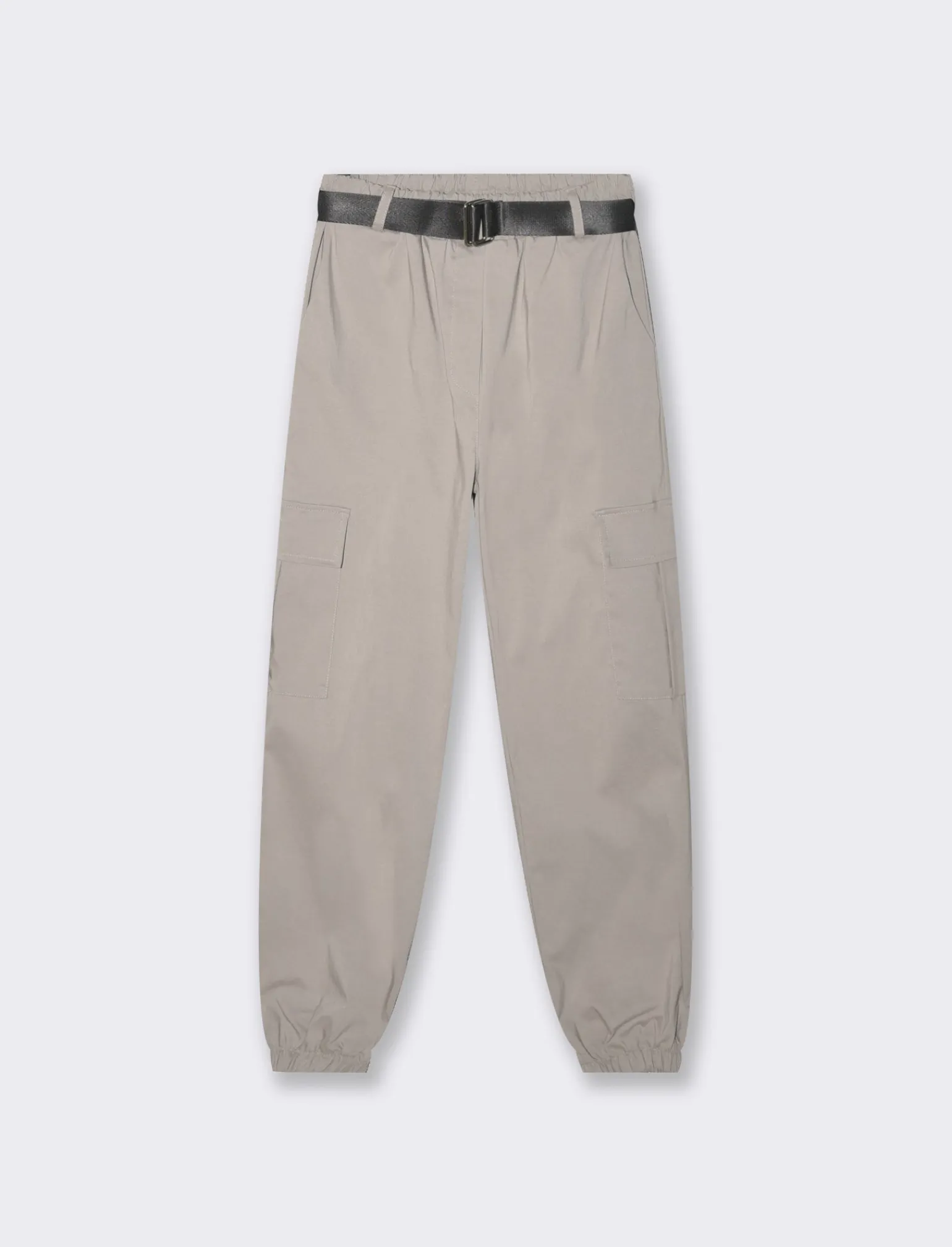 Donna Piazza Italia Donna | Pantaloni<Pantalone con cintura ed elasticon in vita modello cargo  -