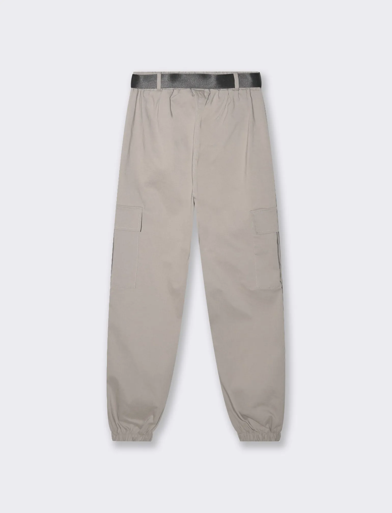 Donna Piazza Italia Donna | Pantaloni<Pantalone con cintura ed elasticon in vita modello cargo  -