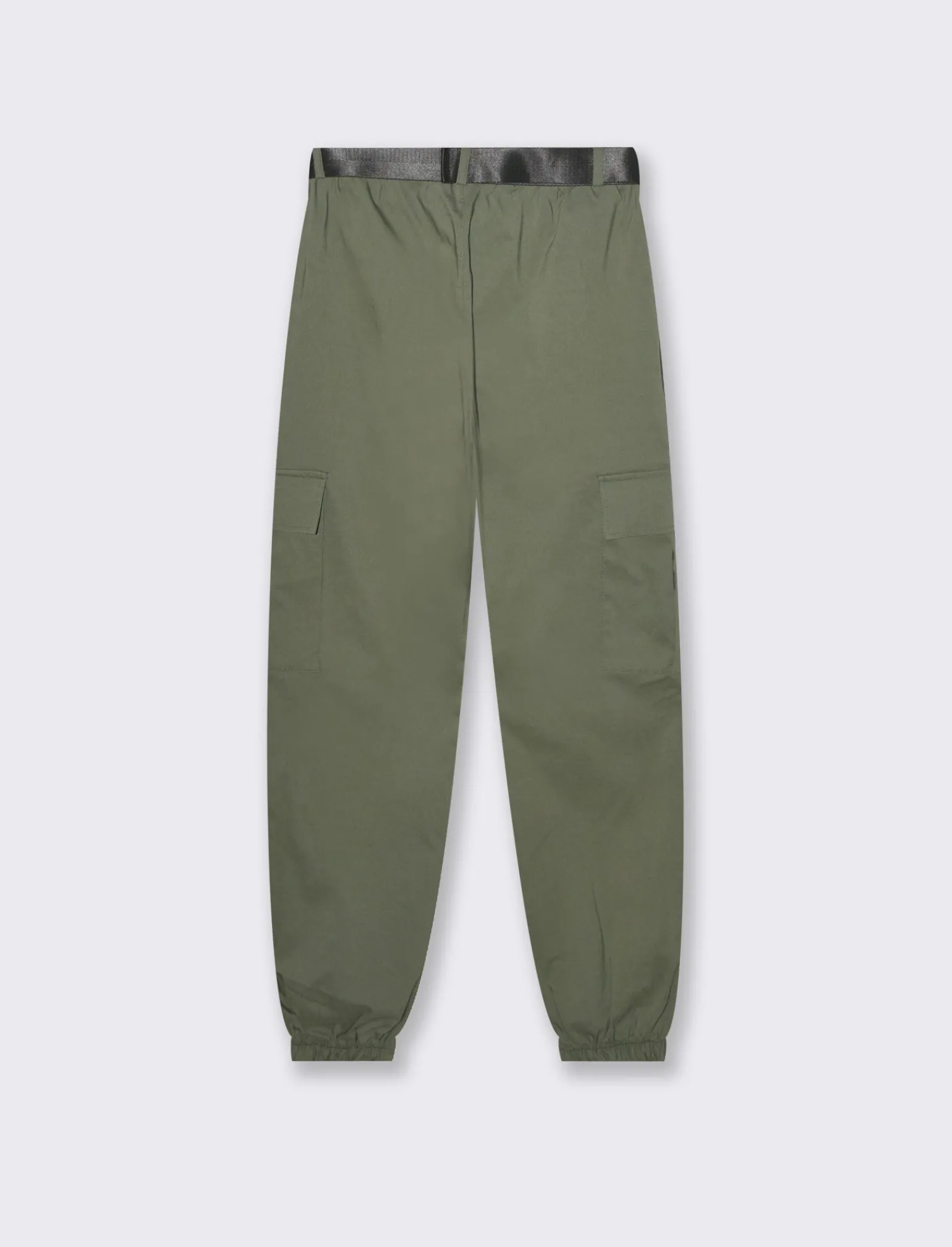 Donna Piazza Italia Donna | Pantaloni<Pantalone con cintura ed elasticon in vita modello cargo  - Ve.milit.