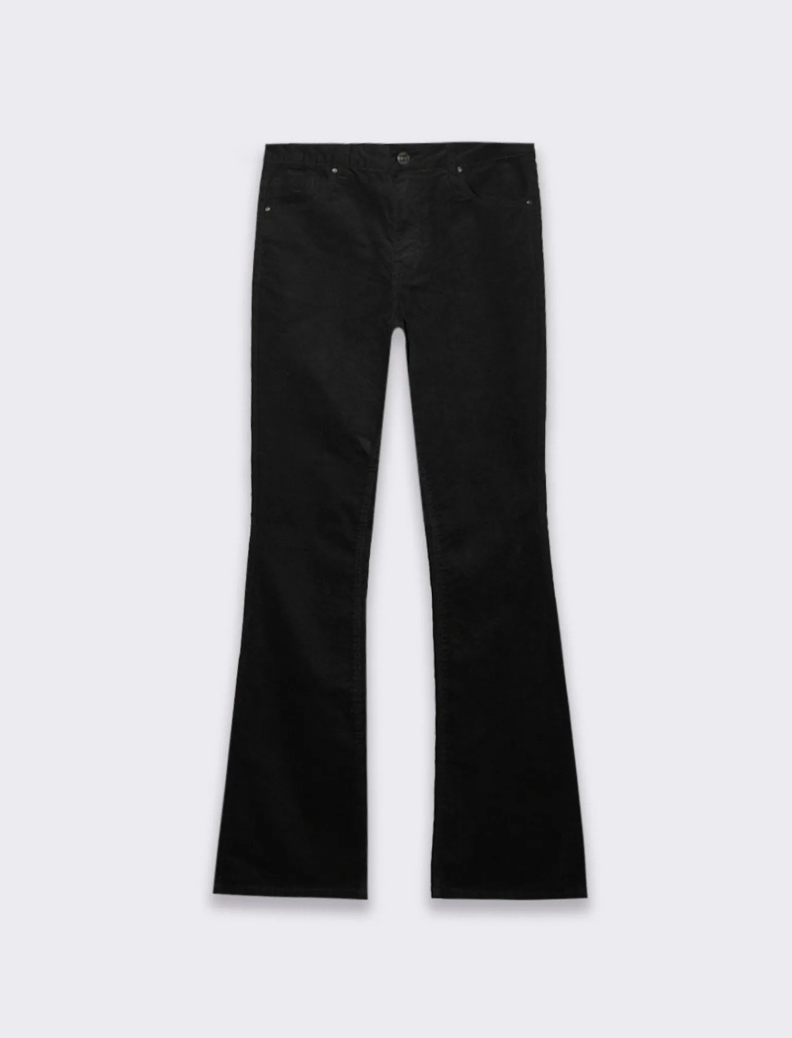 Donna Piazza Italia Donna | Pantaloni<Pantalone di velluto a zampa chiusura con bottone logato e zip di metallo -