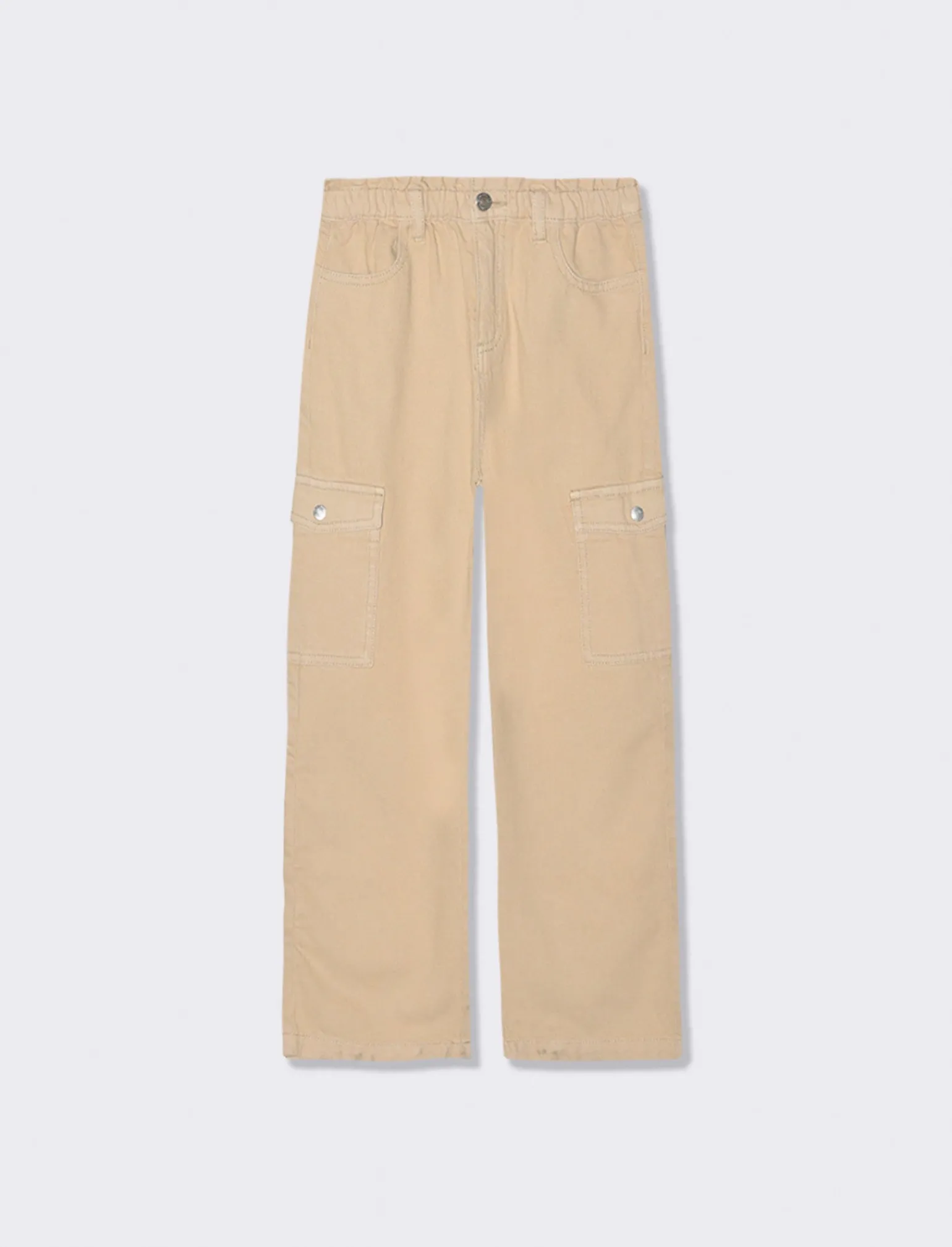 Piazza Italia Pantaloni | Pantaloni<Pantalone in cotone con tasche stile cargo e gamba ampia -