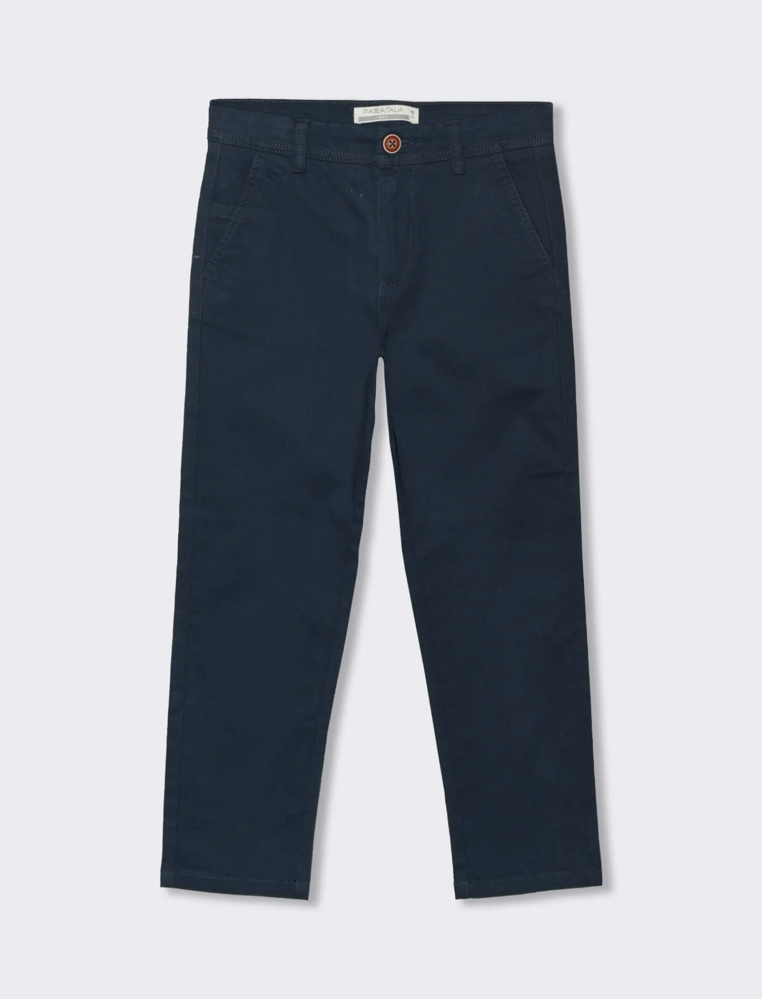 Bambino Piazza Italia Bambino | Pantaloni<Pantalone modello 5 tasche in misto cotone con elastico regolabile in vita -