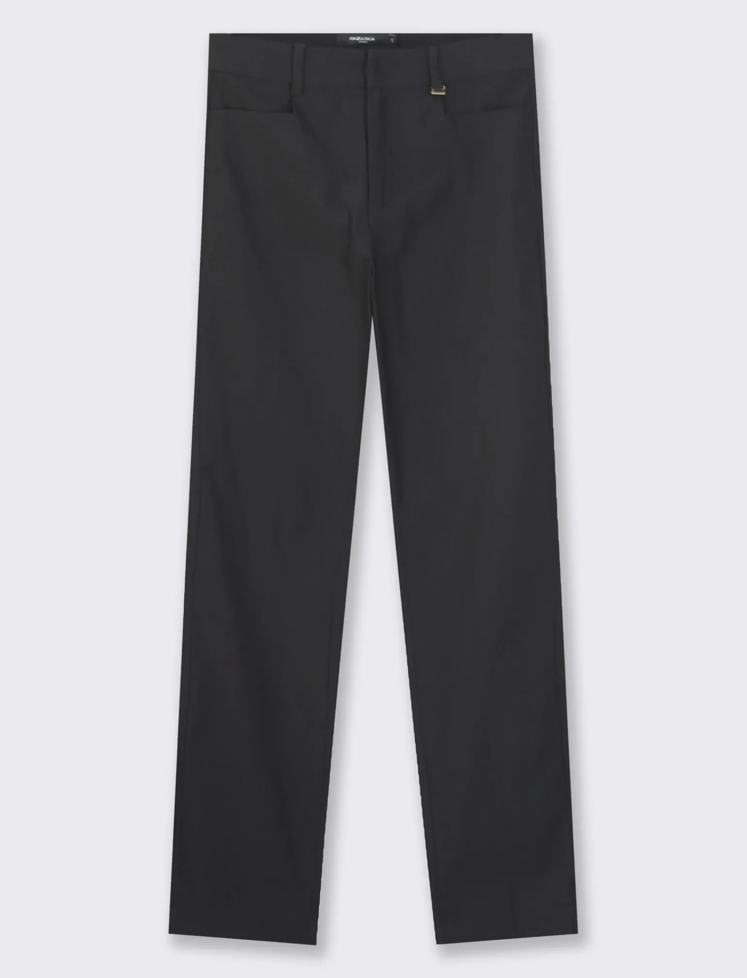 Donna Piazza Italia Donna | Pantaloni<Pantalone modello classico vestibilità slim con chiusura ganci e zip -