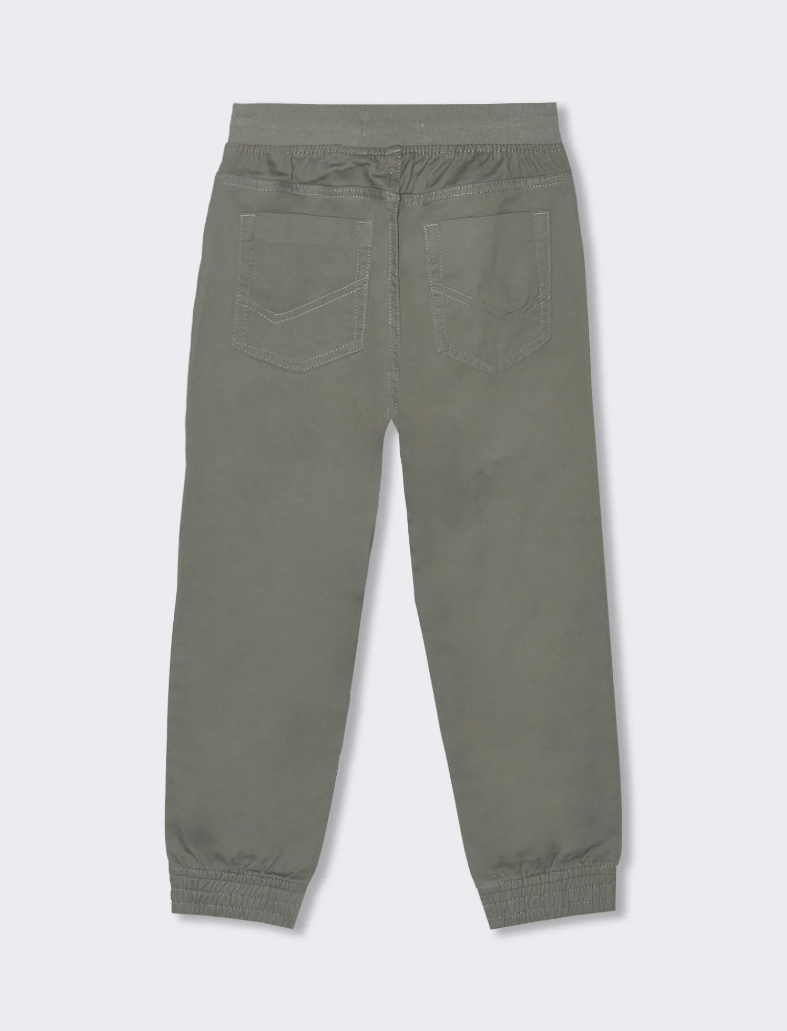 Bambino Piazza Italia Bambino | Pantaloni<Pantalone modello jogger con elastico a fondo gamba - militare