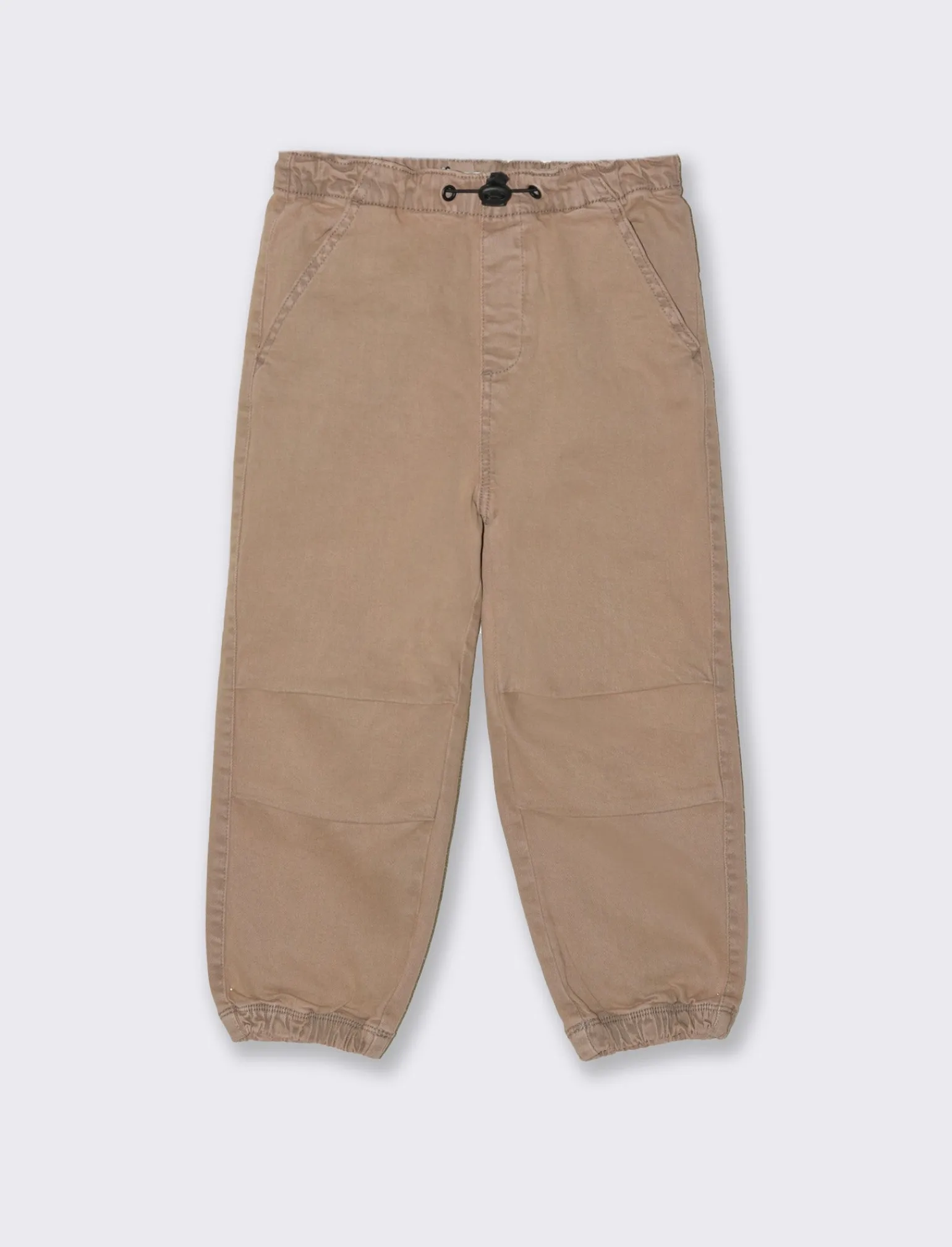 Bambino Piazza Italia Bambino | Pantaloni<Pantalone over size con elastico in vita e fondo gamba e pieghe sul davanti - Marrone tabacco