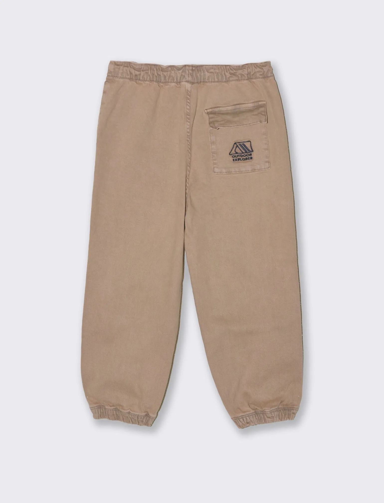 Bambino Piazza Italia Bambino | Pantaloni<Pantalone over size con elastico in vita e fondo gamba e pieghe sul davanti - Marrone tabacco