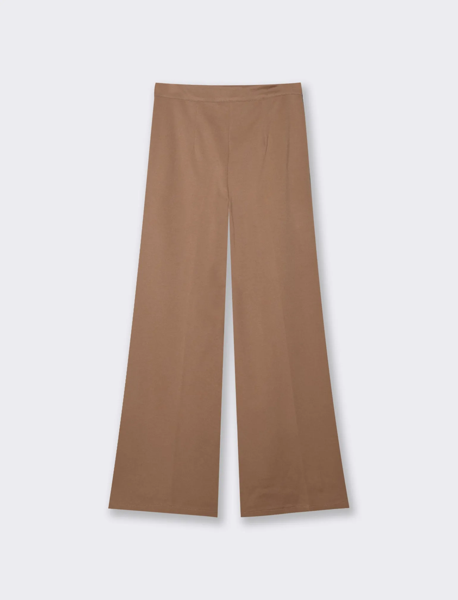 Donna Piazza Italia Donna | Pantaloni<Pantalone palazzo con chiusura con zip e bottoni. tasche americane sui fianchi - Cammello