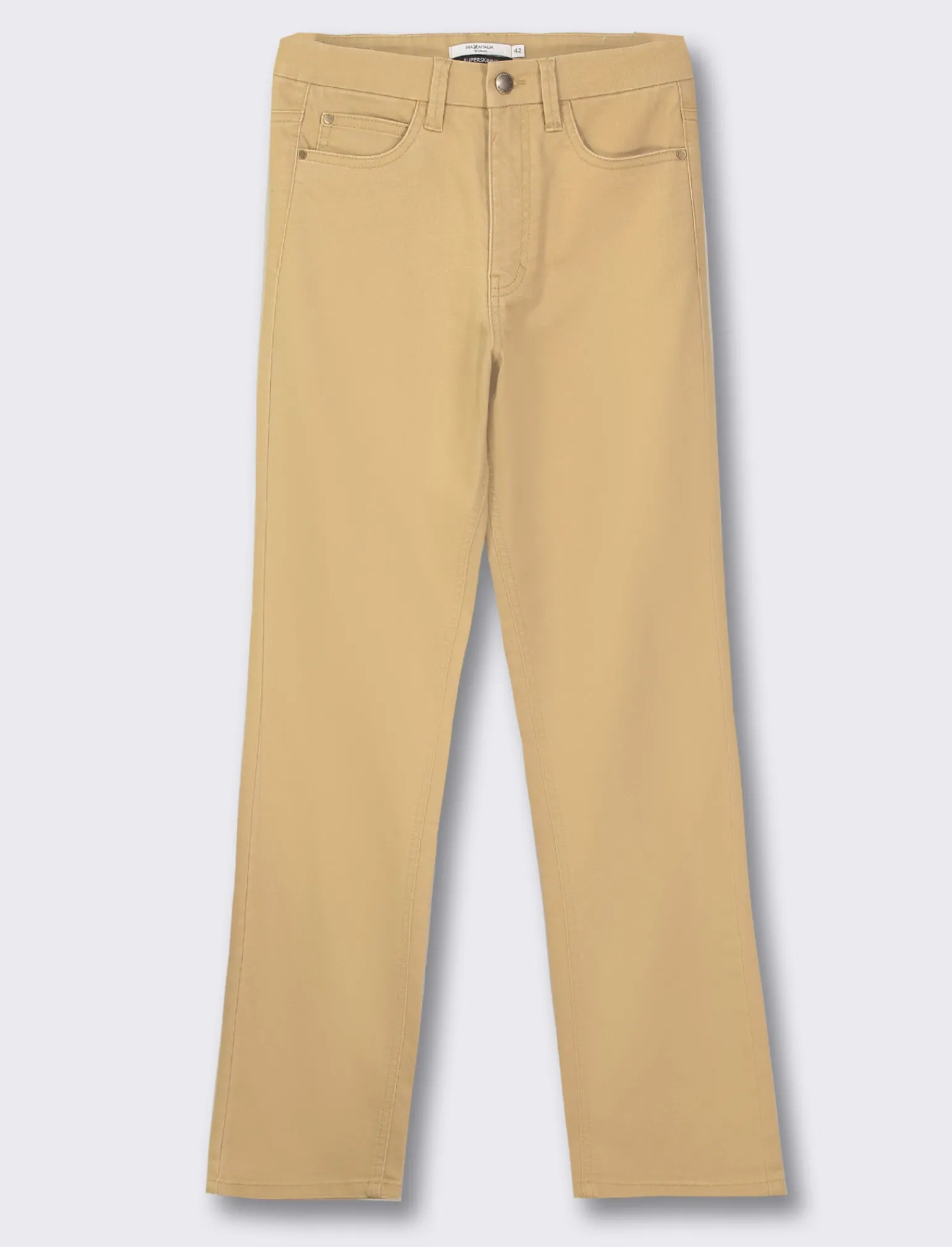 Donna Piazza Italia Donna<Pantalone skinny vita alta - fieno