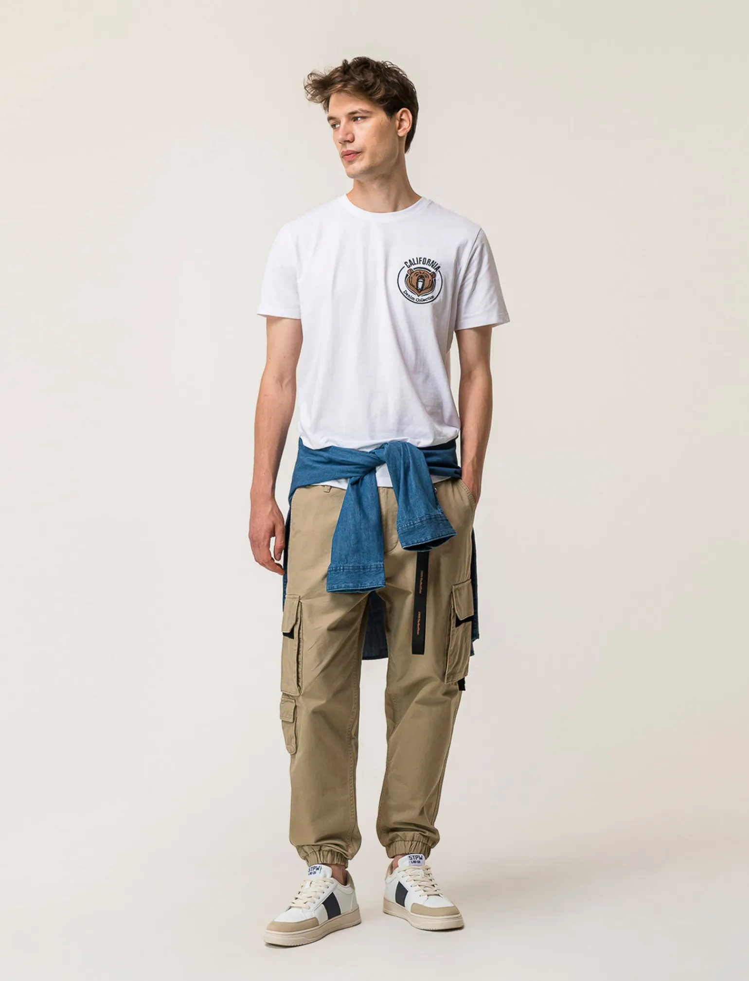 Uomo Piazza Italia Uomo | Pantaloni<Pantaloni cargo fit con tasche a filetto posteriori -