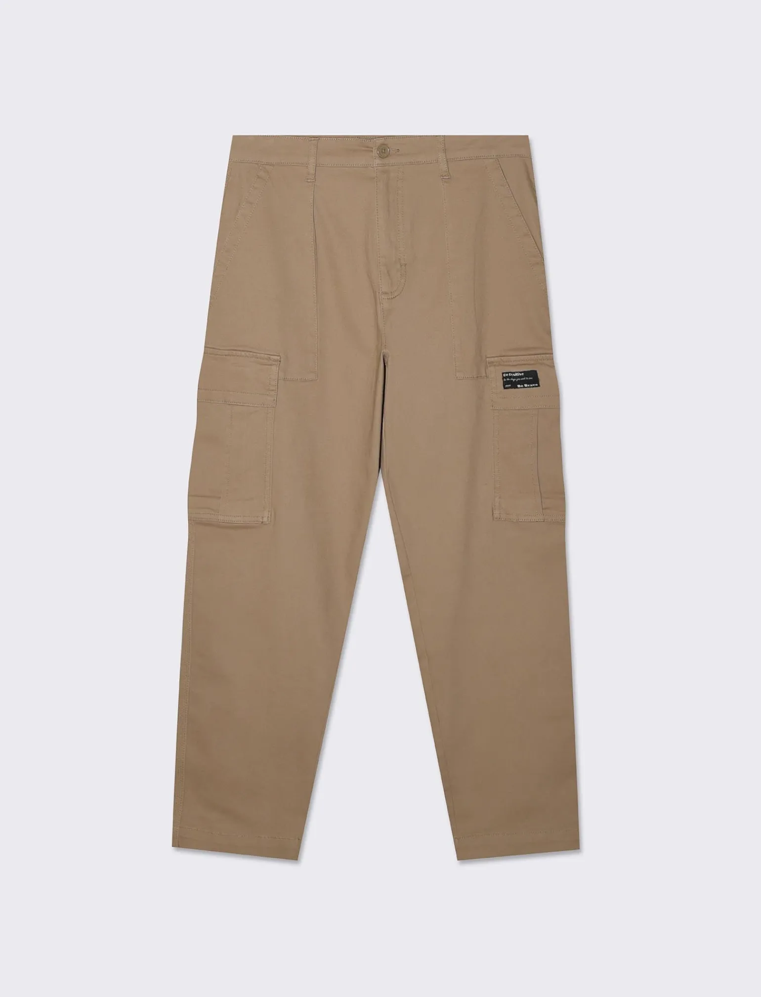 Uomo Piazza Italia Uomo | Pantaloni<Pantaloni cargo Relaxed fit con tasche a filetto - tortora