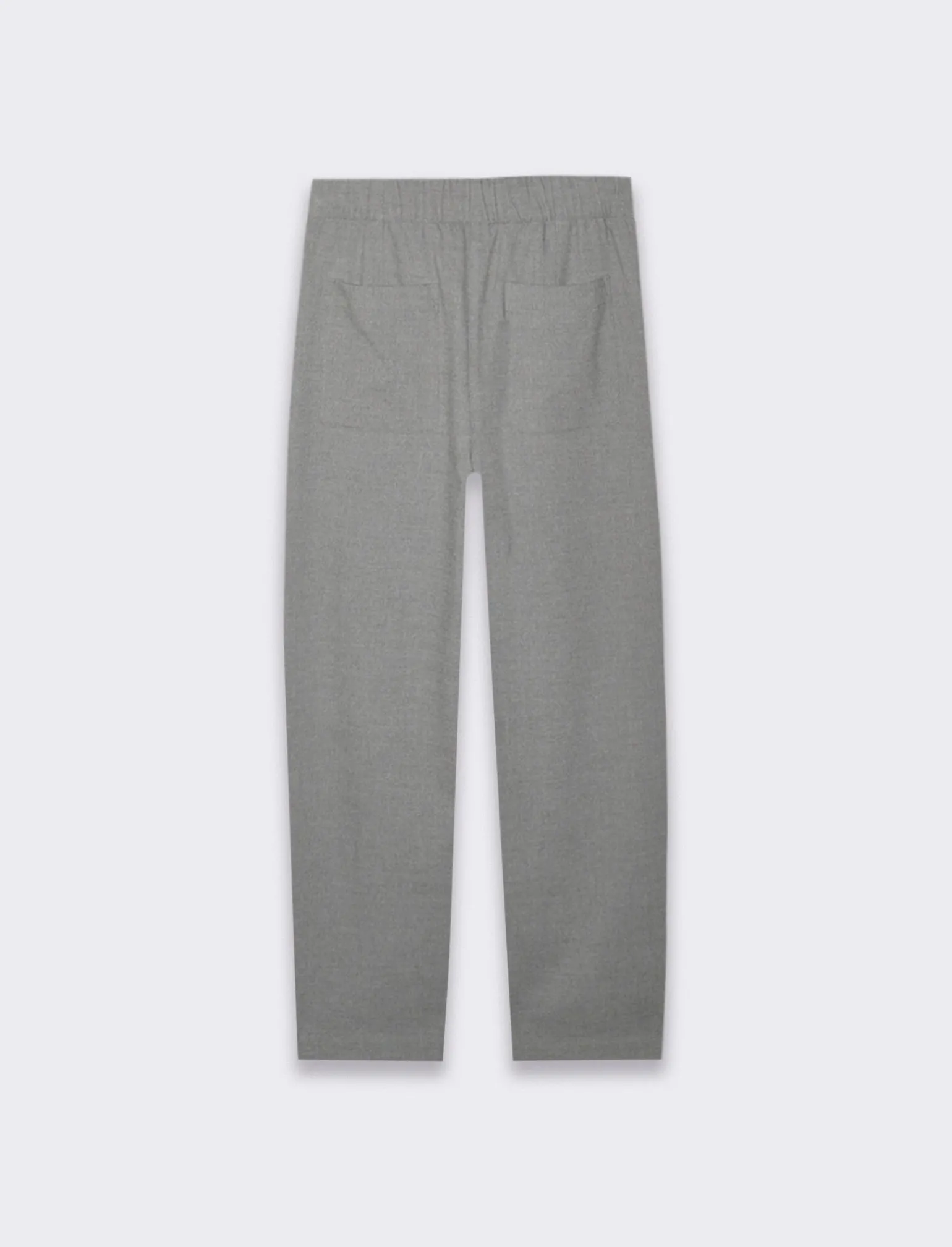 Donna Piazza Italia Donna | Pantaloni<Pantaloni carrot con elastico in vita e tasche frontali - Grigio melange