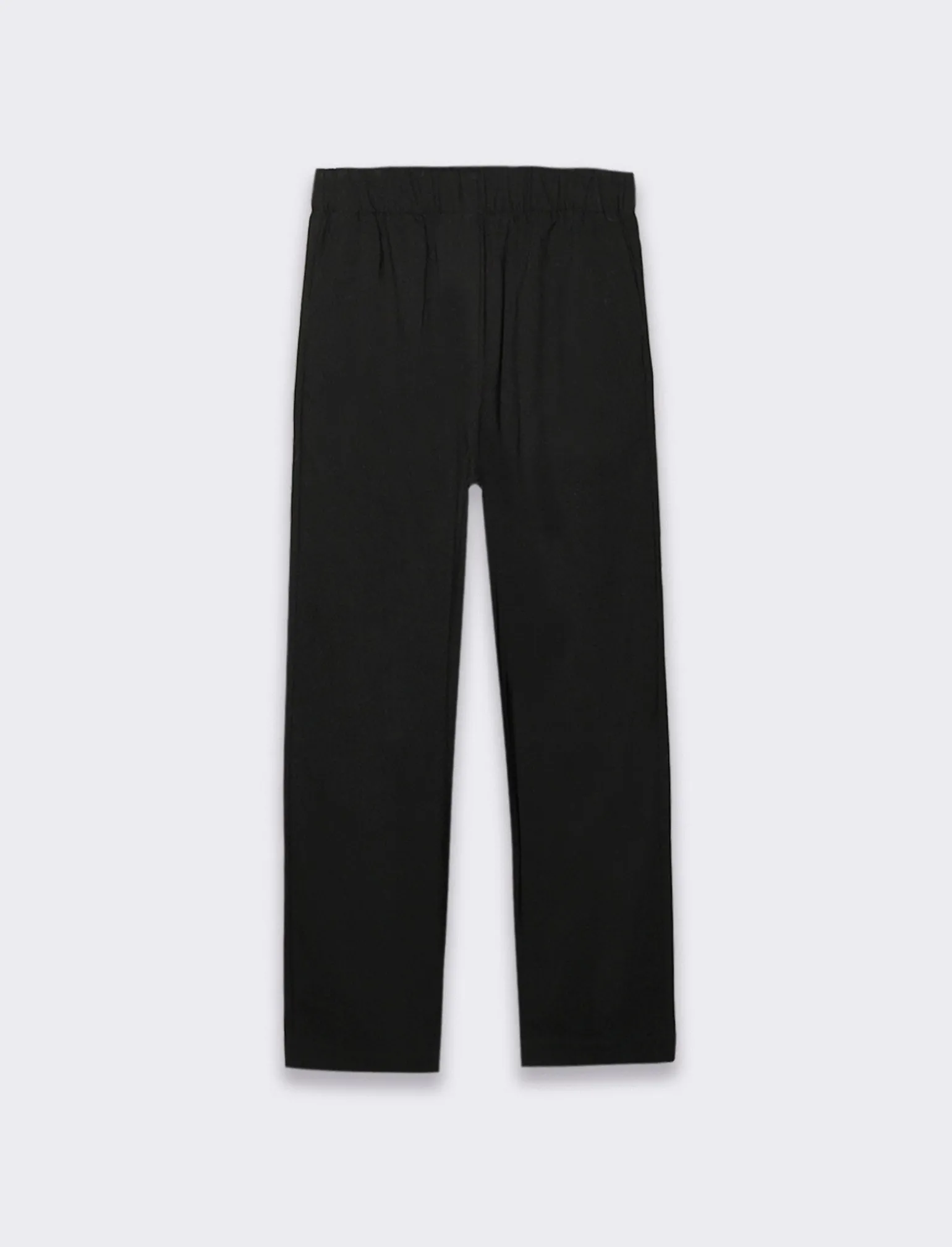 Donna Piazza Italia Donna | Pantaloni<Pantaloni carrot con elastico in vita e tasche frontali - Nero