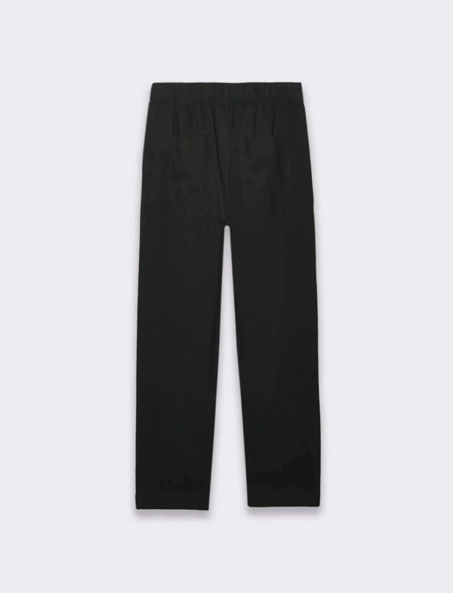 Donna Piazza Italia Donna | Pantaloni<Pantaloni carrot con elastico in vita e tasche frontali - Nero