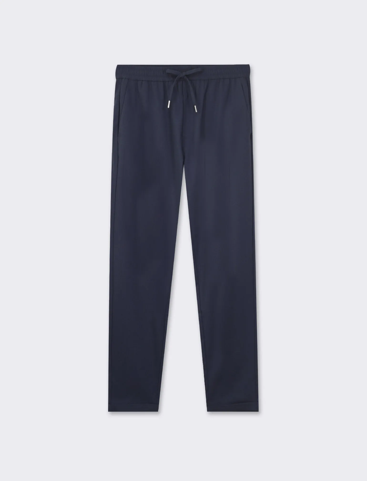 Uomo Piazza Italia Pantaloni<Pantaloni chino con vita elasticizzata regolabile con laccio e dettaglio di tasche a filetto posteri -