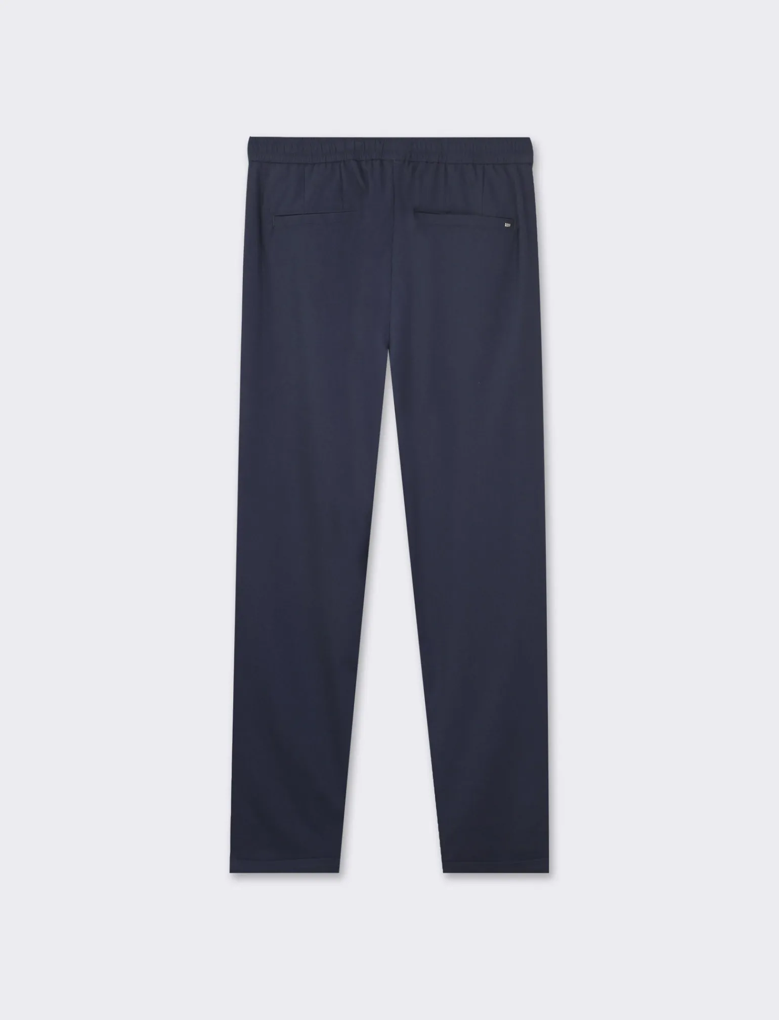 Uomo Piazza Italia Pantaloni<Pantaloni chino con vita elasticizzata regolabile con laccio e dettaglio di tasche a filetto posteri -