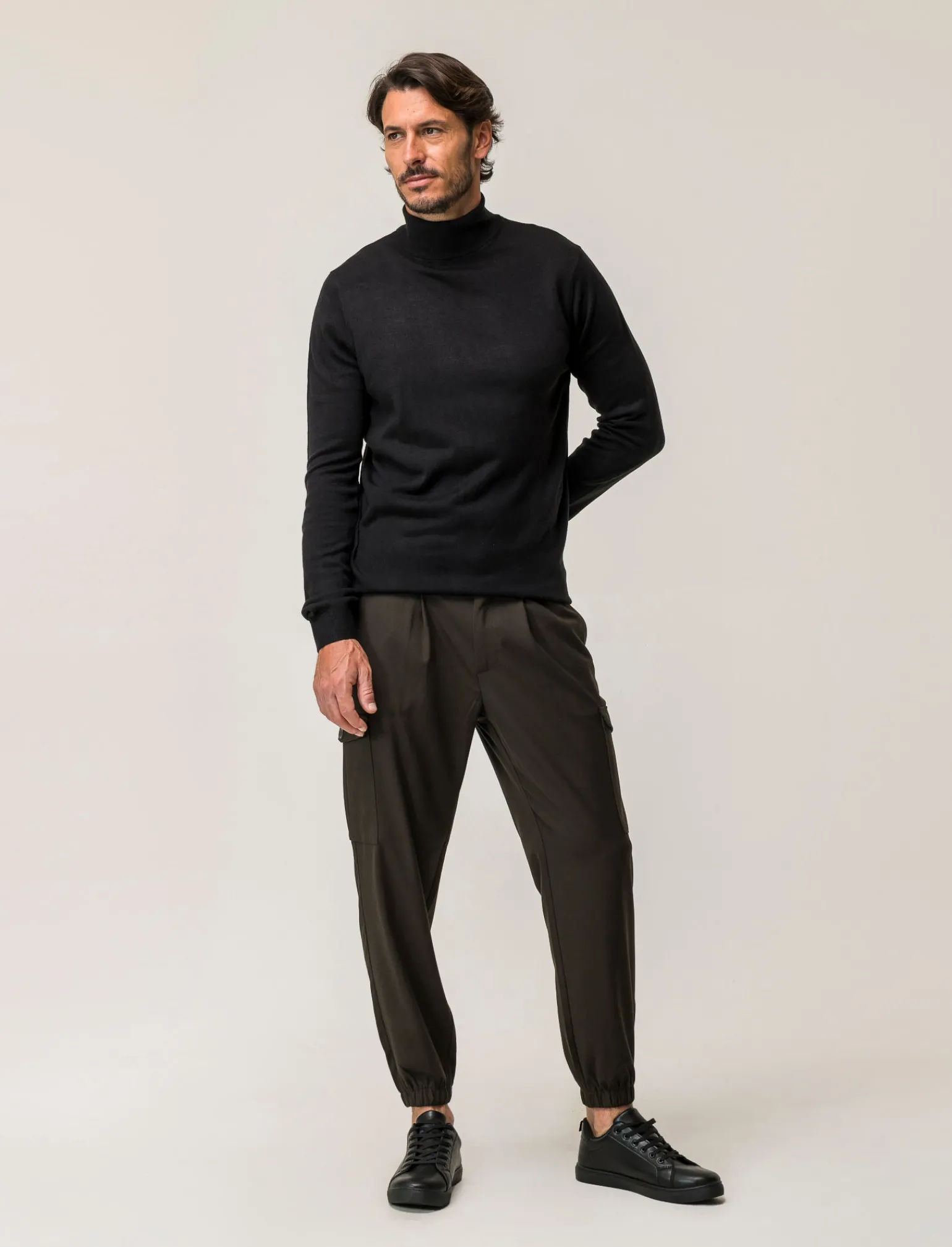 Uomo Piazza Italia Uomo | Pantaloni<Pantaloni chino con vita semi elasticizzata - kaki