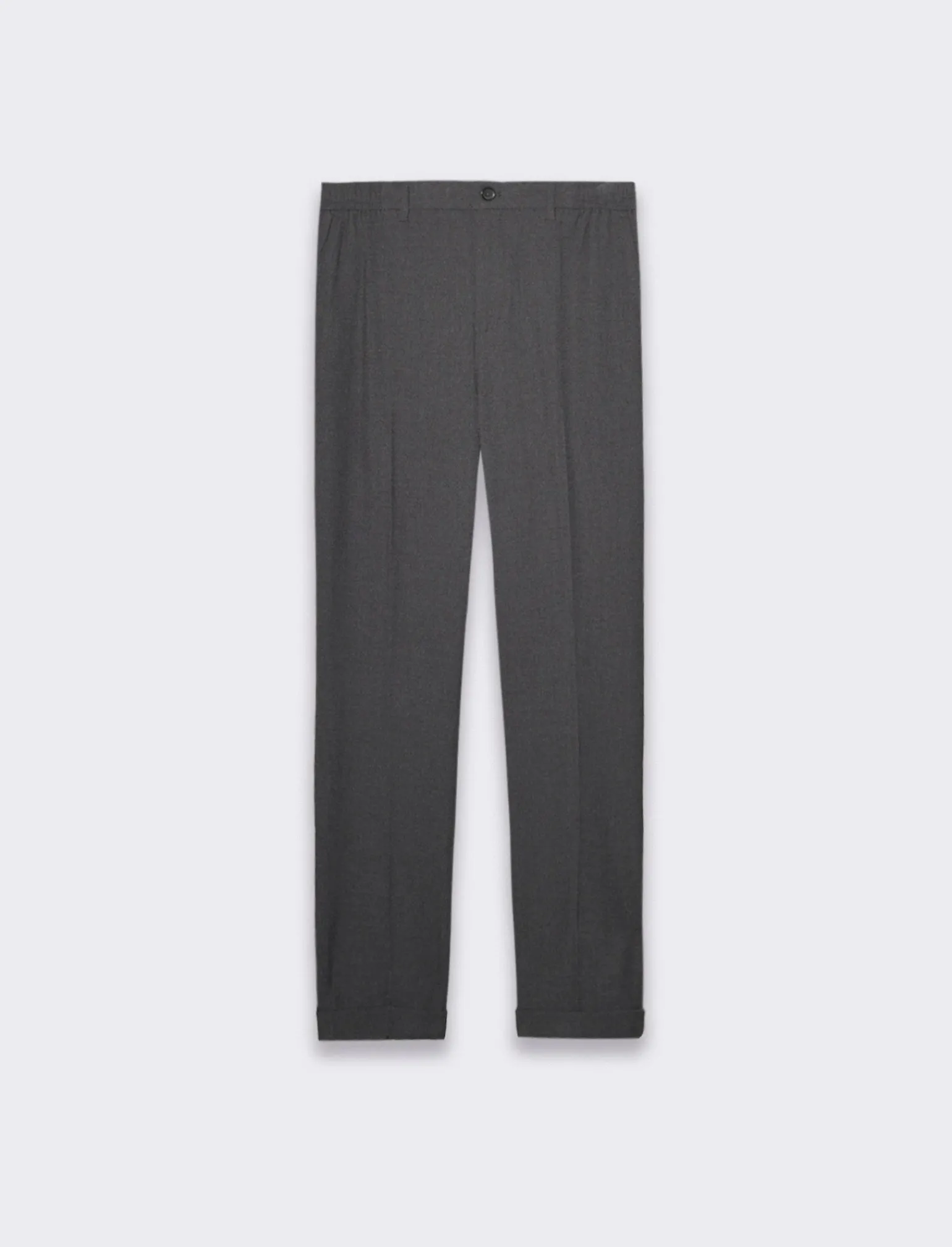 Uomo Piazza Italia Pantaloni<Pantaloni chino con vita semi elasticizzata con tessuto strutturato - Antracite melange
