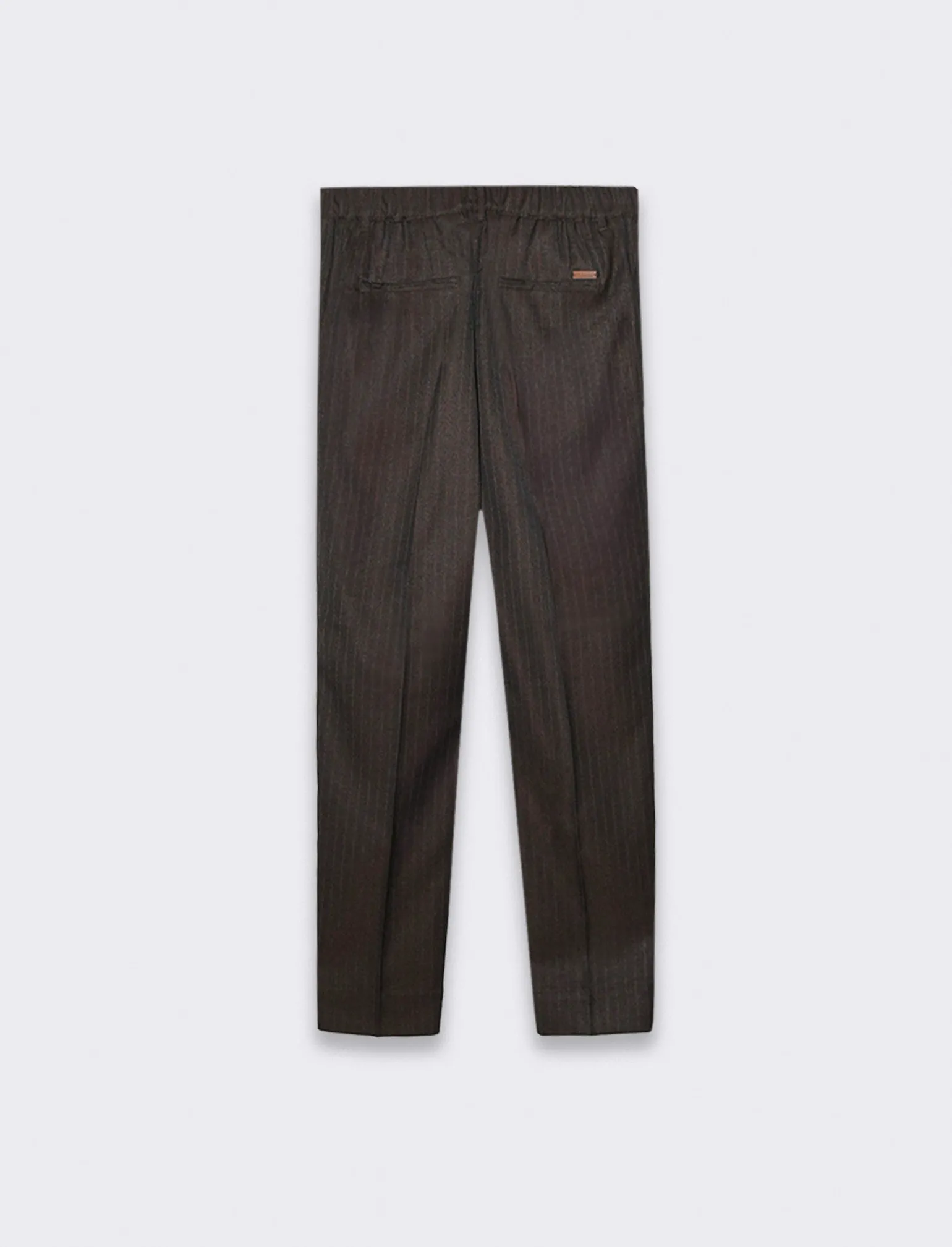 Uomo Piazza Italia Uomo | Pantaloni<Pantaloni chino jogger fantasia a righe, regular fit - Moro
