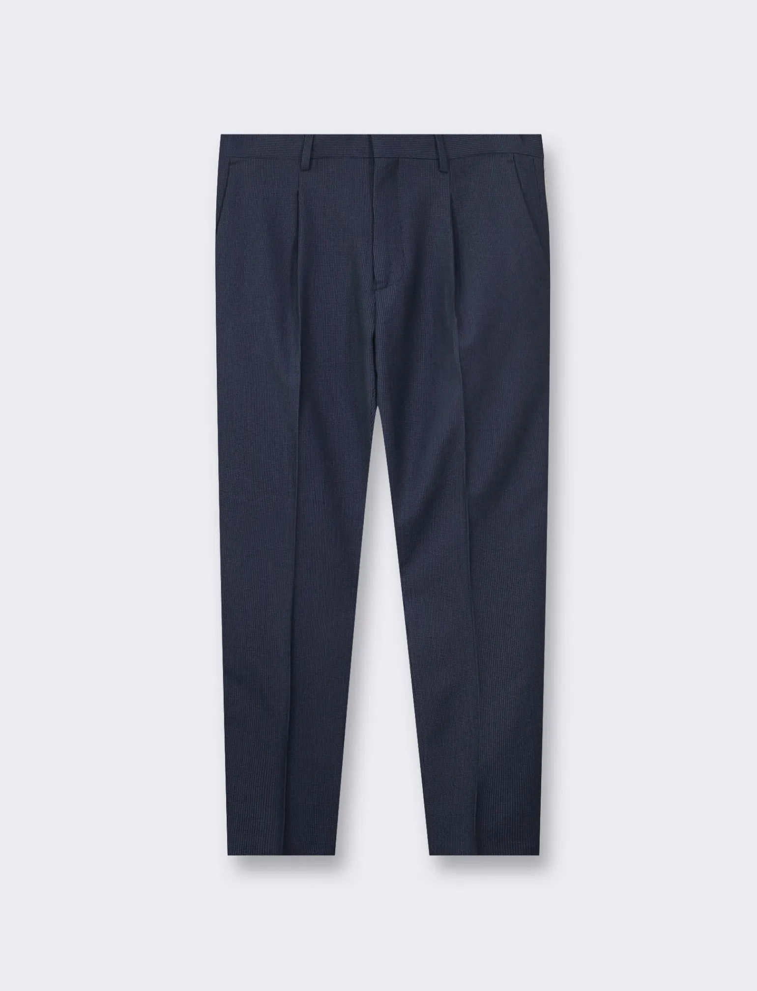 Uomo Piazza Italia Uomo | Pantaloni<Pantaloni formal fit con tasche a filetto posteriori e chiusura anteriore con cerniera e bottone -