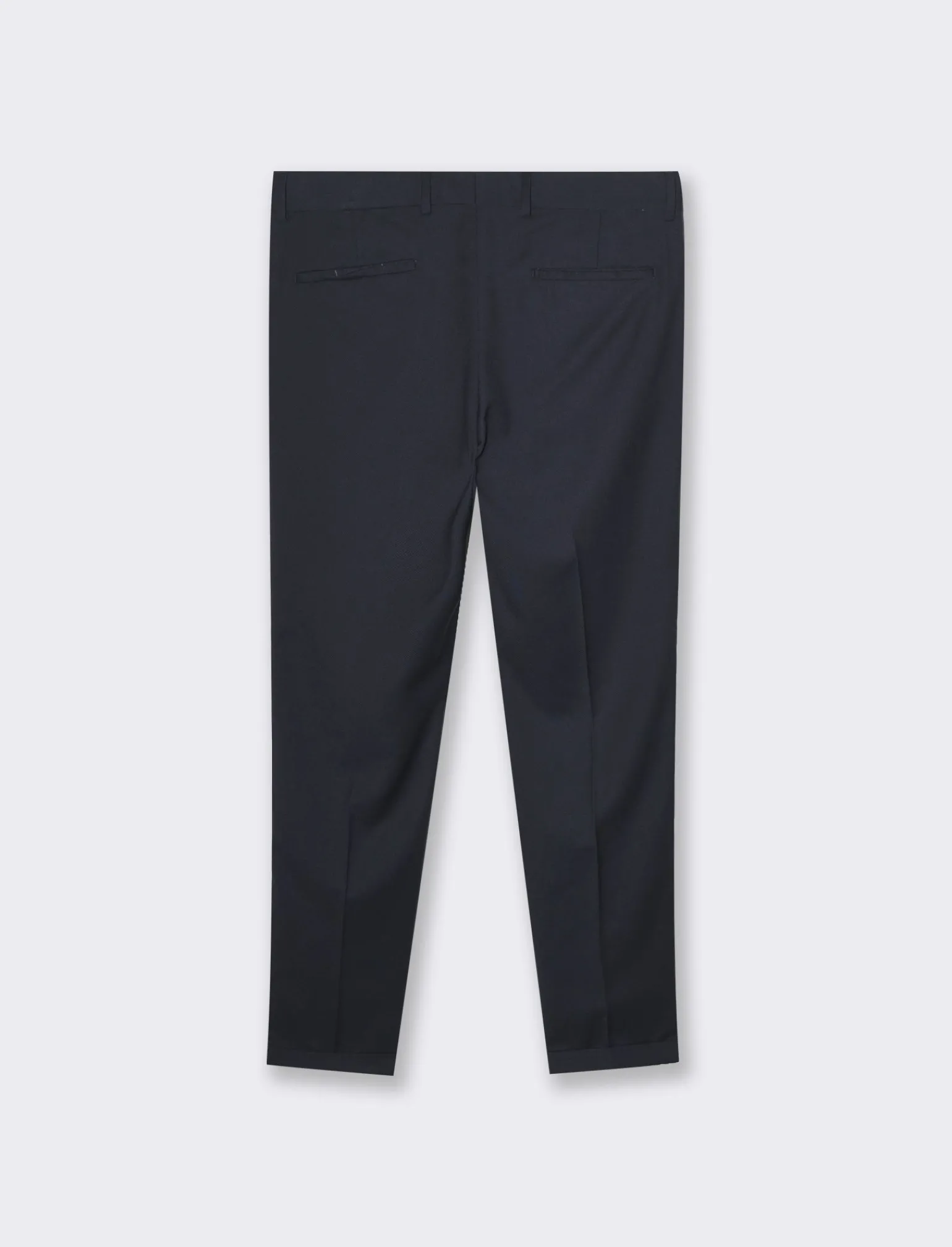 Uomo Piazza Italia Uomo | Pantaloni<Pantaloni formal fit in tessuto diagonale -