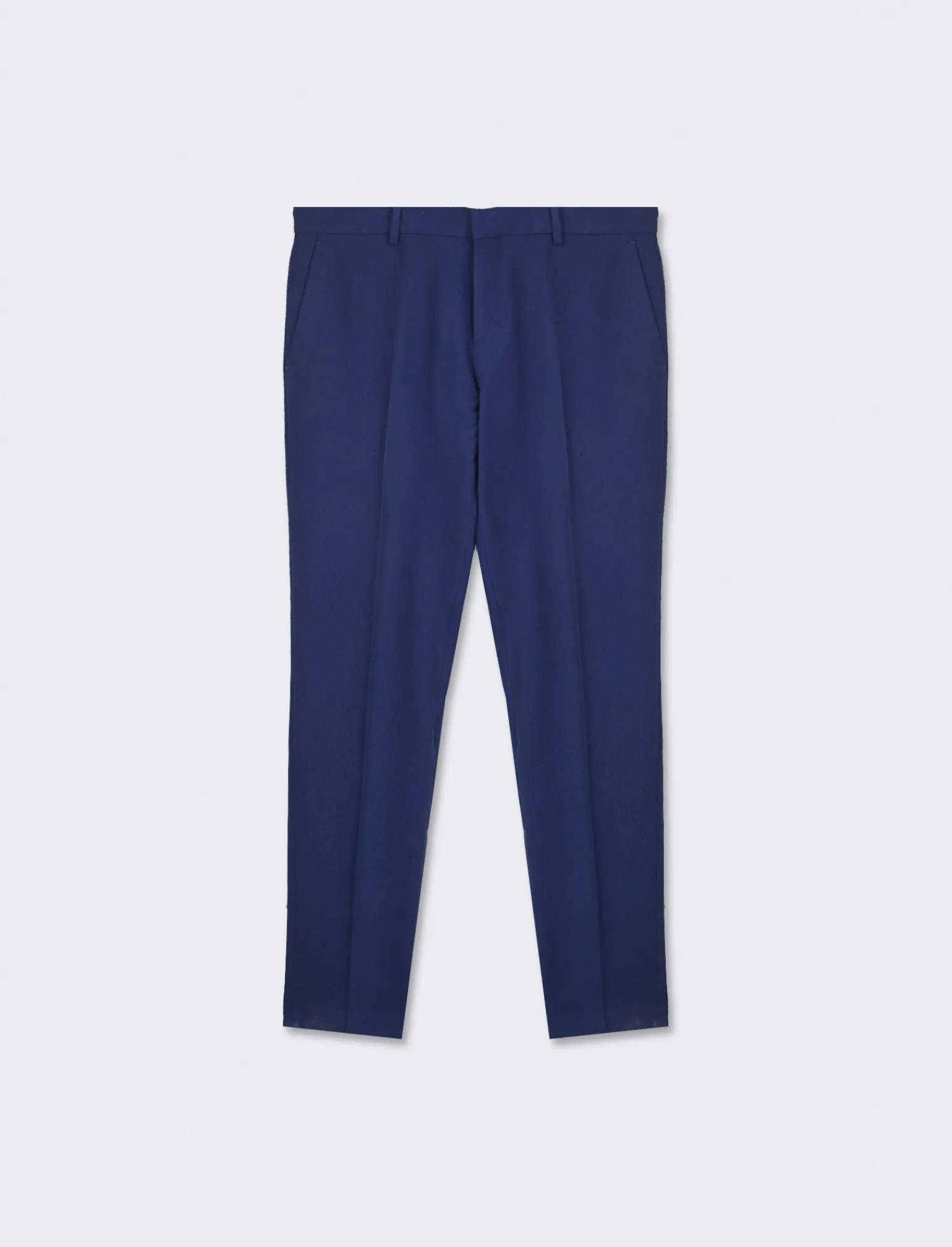 Uomo Piazza Italia Uomo | Pantaloni<Pantaloni formal fit in tessuto operato - ette
