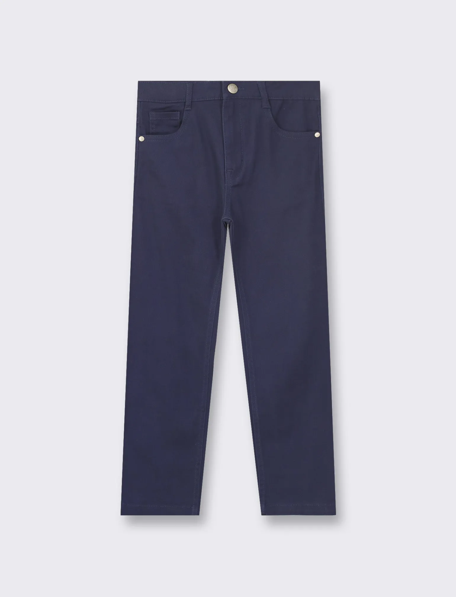 Bambino Piazza Italia Bambino | Pantaloni<Pantaloni in cotone elastico in 5 tasche, con patch posteriore, disponibile in 4 varianti colore -