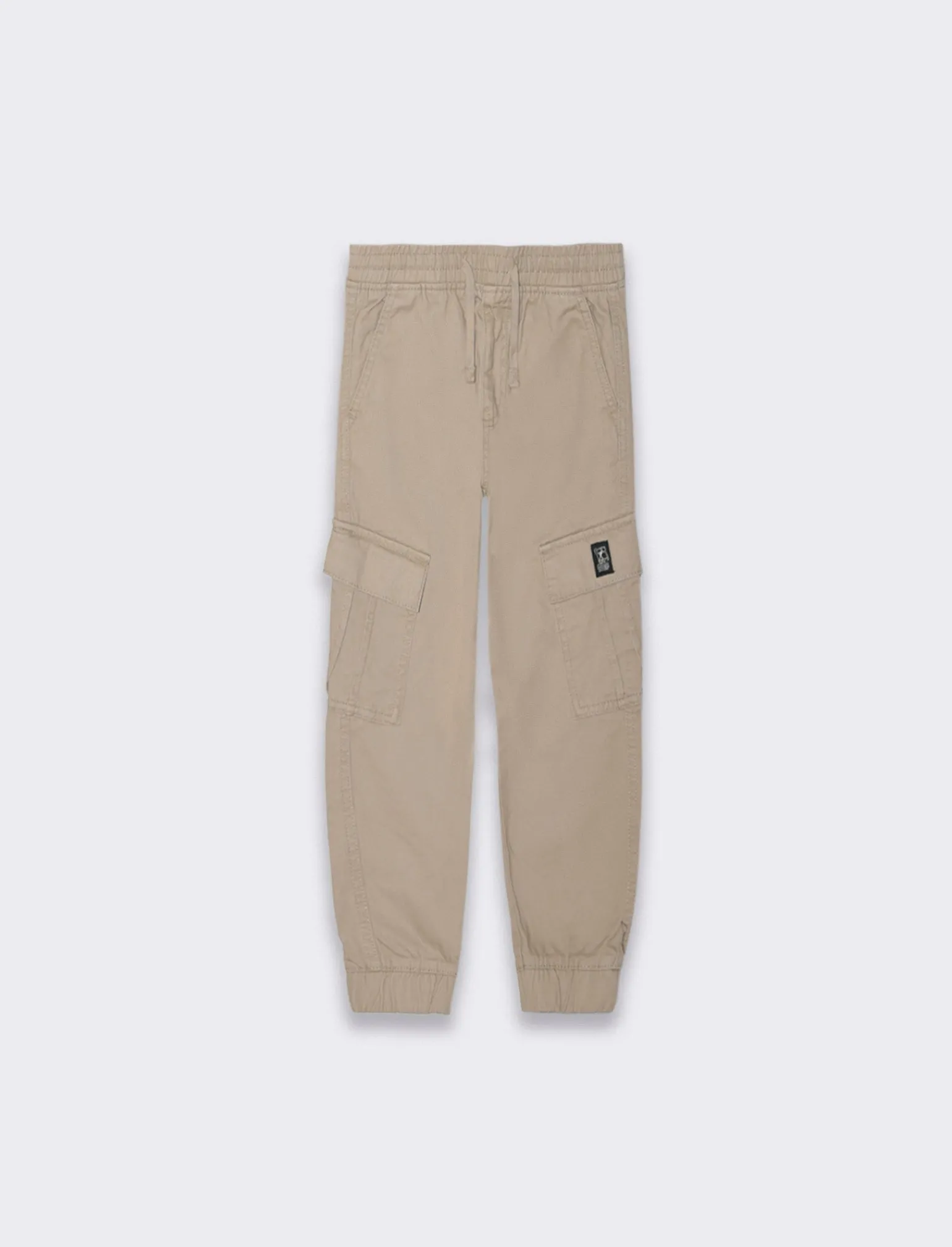 Bambino Piazza Italia Bambino | Pantaloni<Pantaloni in cotone linea jogger con culisse ed elastico a fondo gamba -