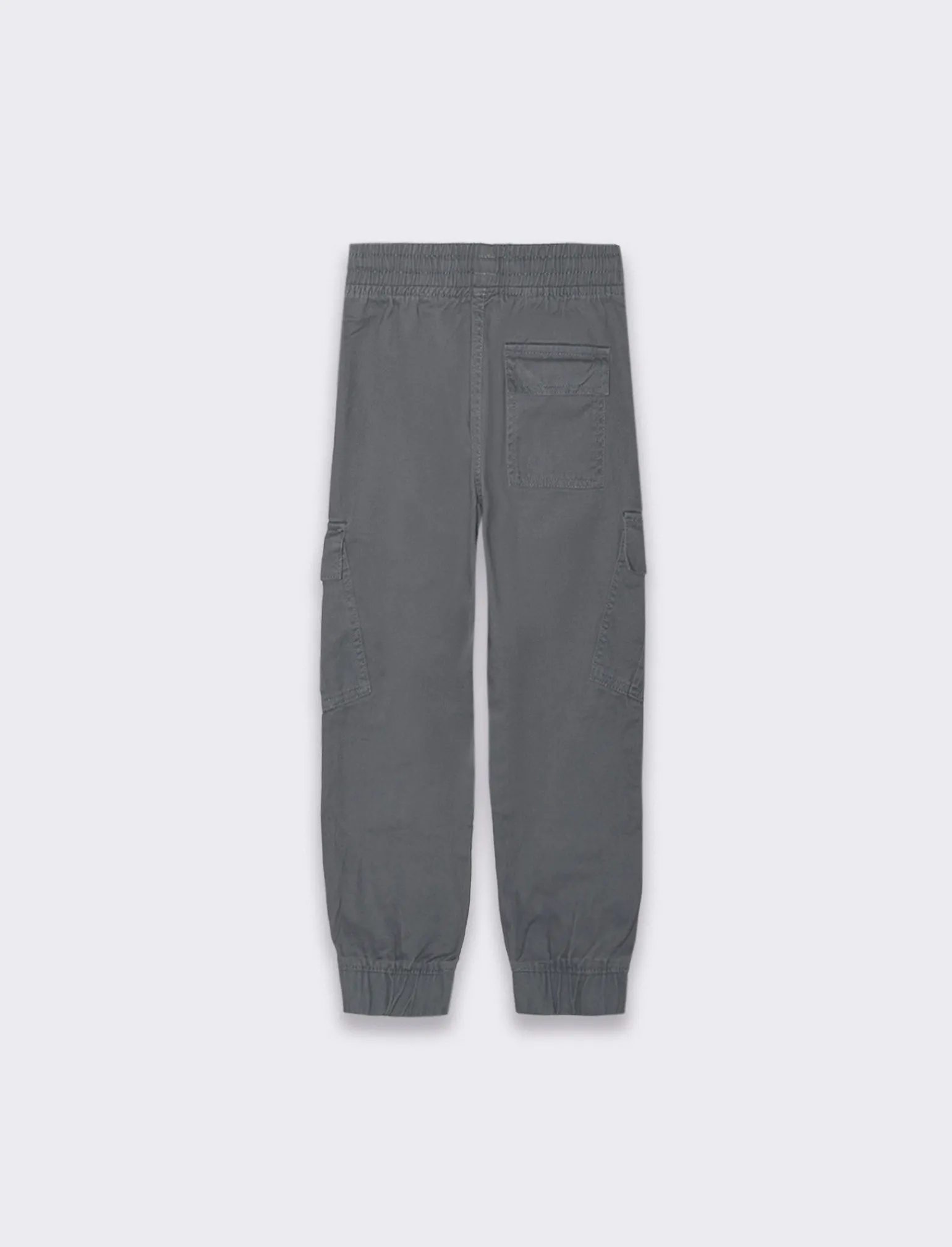 Bambino Piazza Italia Bambino | Pantaloni<Pantaloni in cotone linea jogger con culisse ed elastico a fondo gamba - cenere