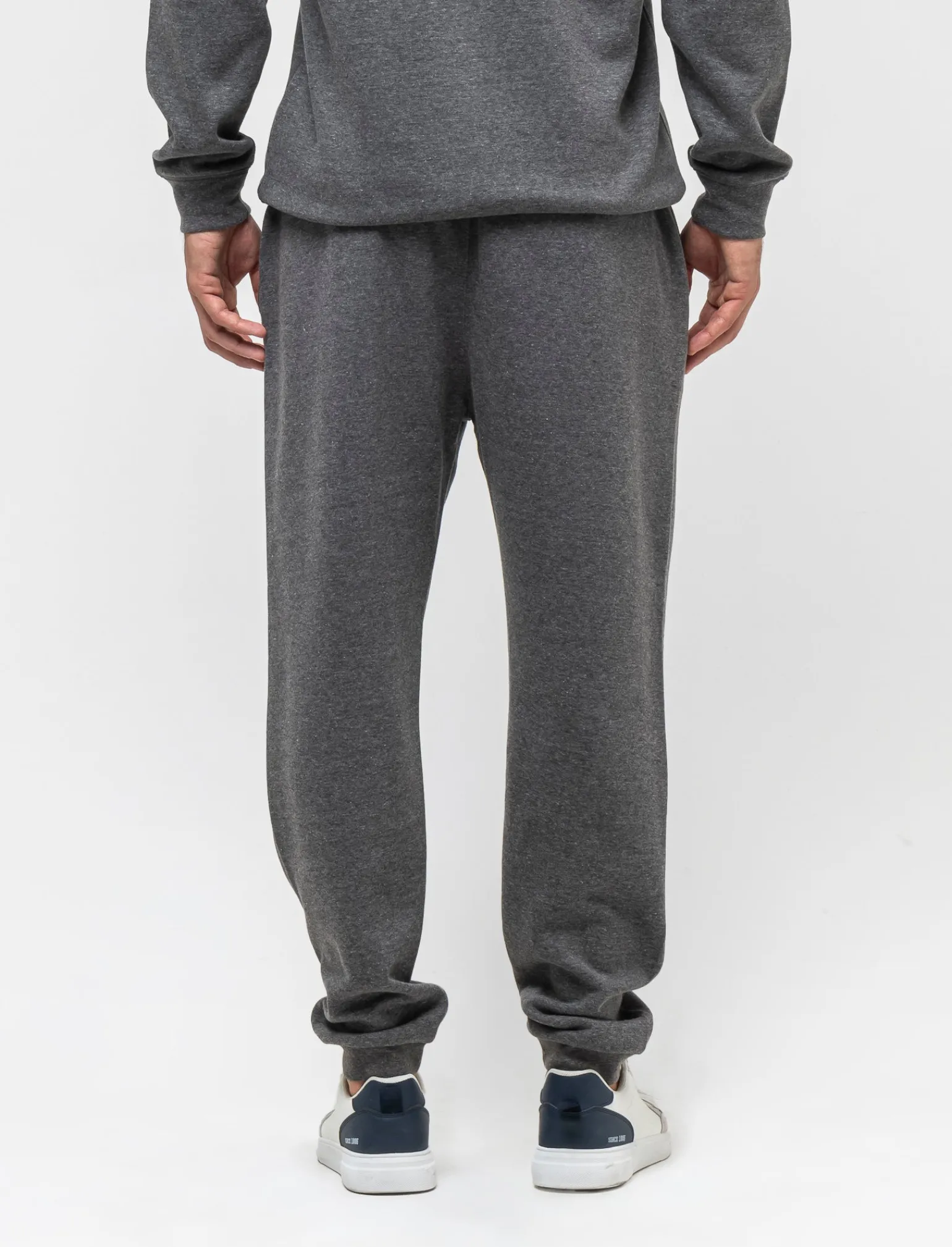 Uomo Piazza Italia Pantaloni<Pantaloni in felpa in misto cotone garzato melange regular fit -