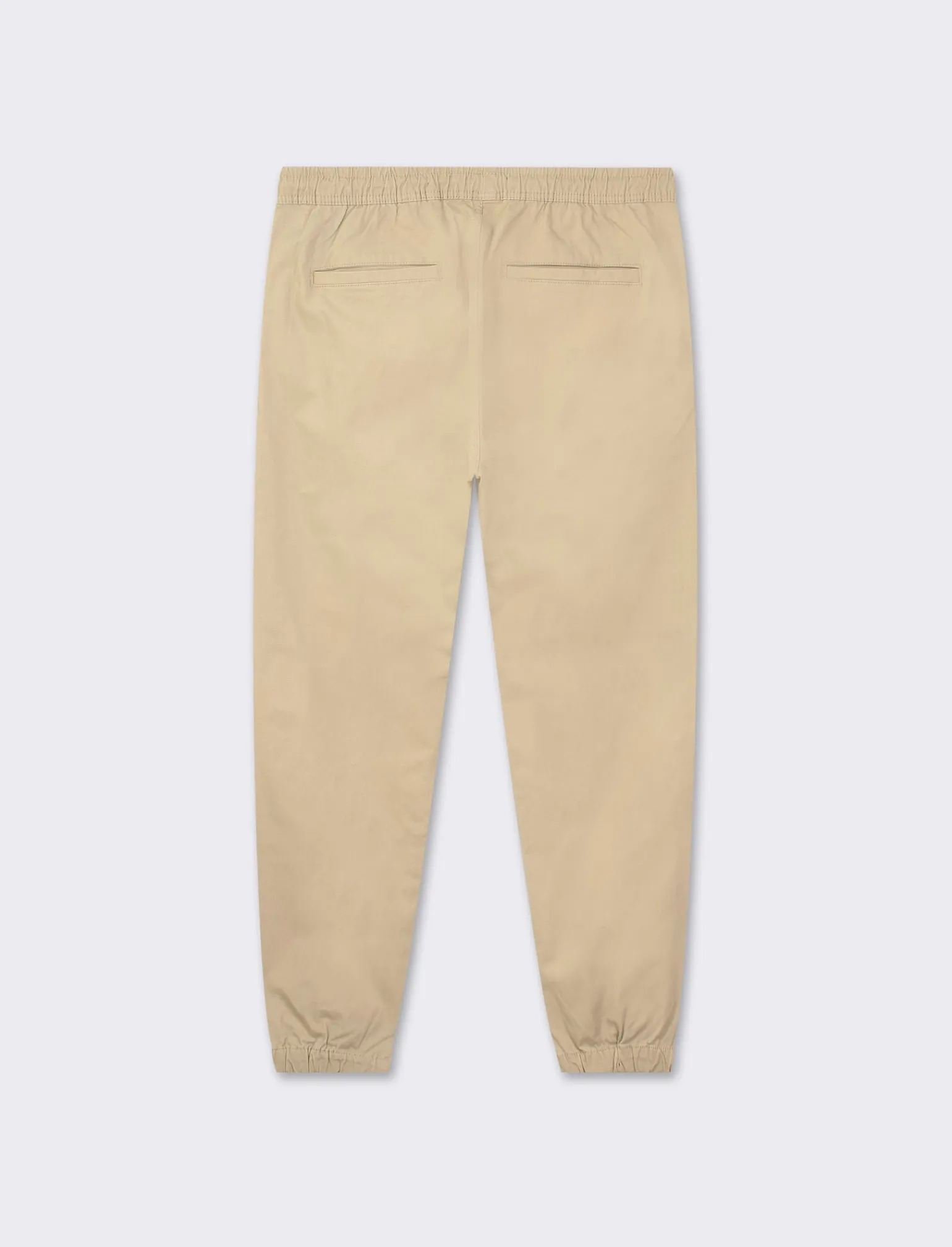 Uomo Piazza Italia Uomo | Pantaloni<Pantaloni in twill con vita elasticizzata regolabile con laccio. Tasche anteriori e dettaglio di tas -