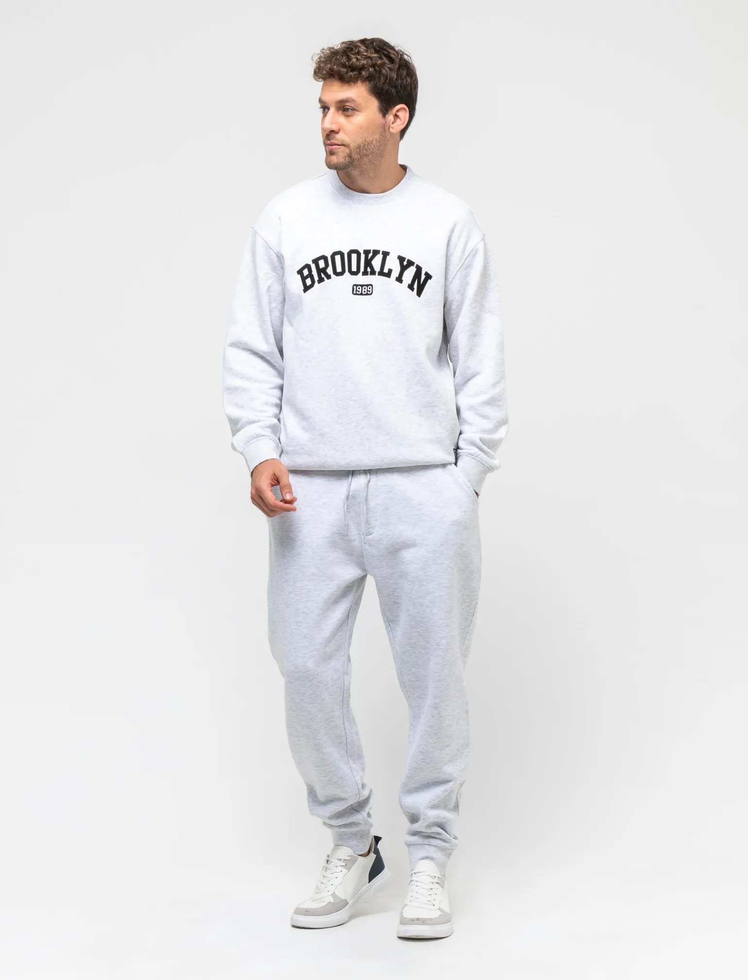 Uomo Piazza Italia Pantaloni<Pantaloni jogger basic in felpa garzata - mel.
